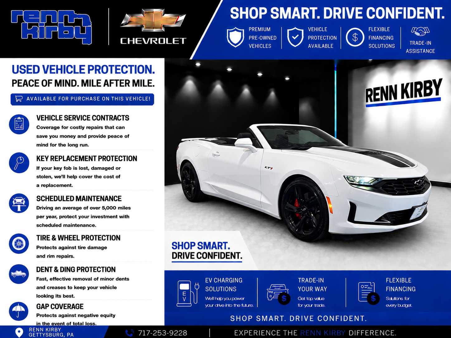 Summit White 2023 Chevrolet Camaro LT1 Convertible RWD Convertible Rear-Wheel Drive Automatic