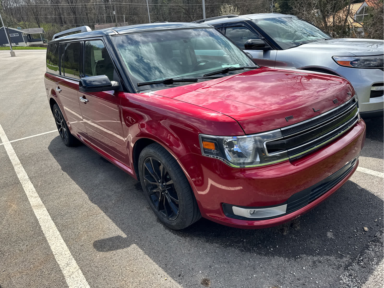 Ruby Red Metallic Tinted Clearcoat 2017 Ford Flex SEL AWD SUV / Crossover All-Wheel Drive 6-Speed Automatic