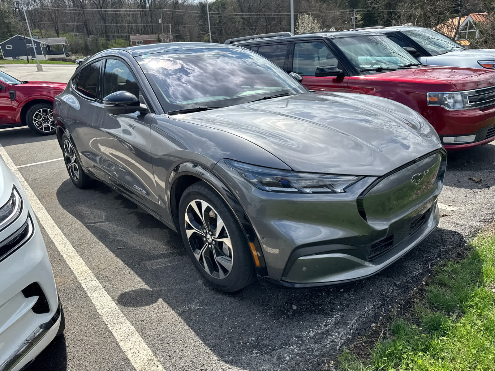 Carbonized Gray 2021 Ford Mustang Mach-E Premium AWD SUV / Crossover All-Wheel Drive 1-Speed Automatic