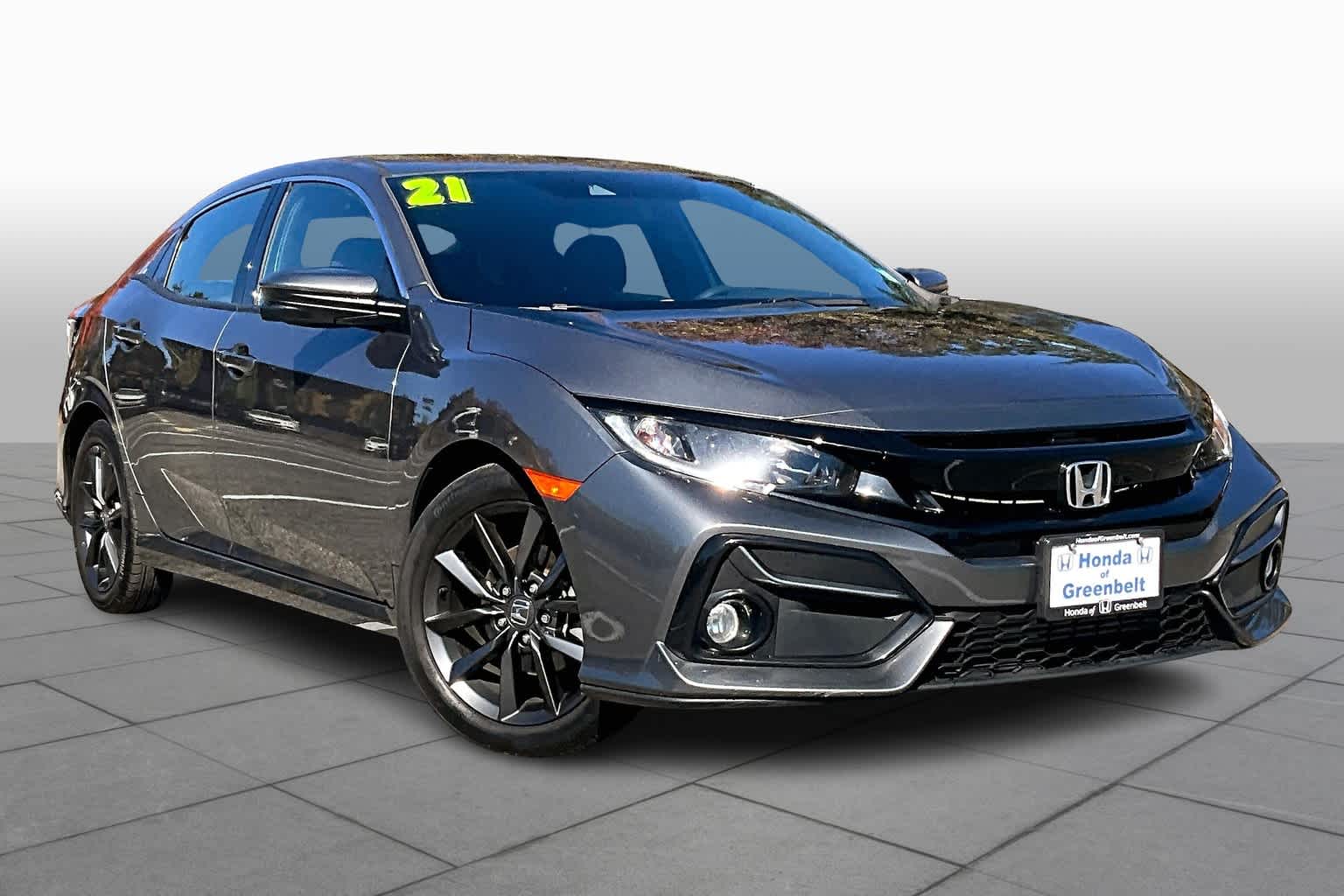 Used 2021 Honda Civic Hatchback EX with VIN SHHFK7H67MU416302 for sale in Houston, TX