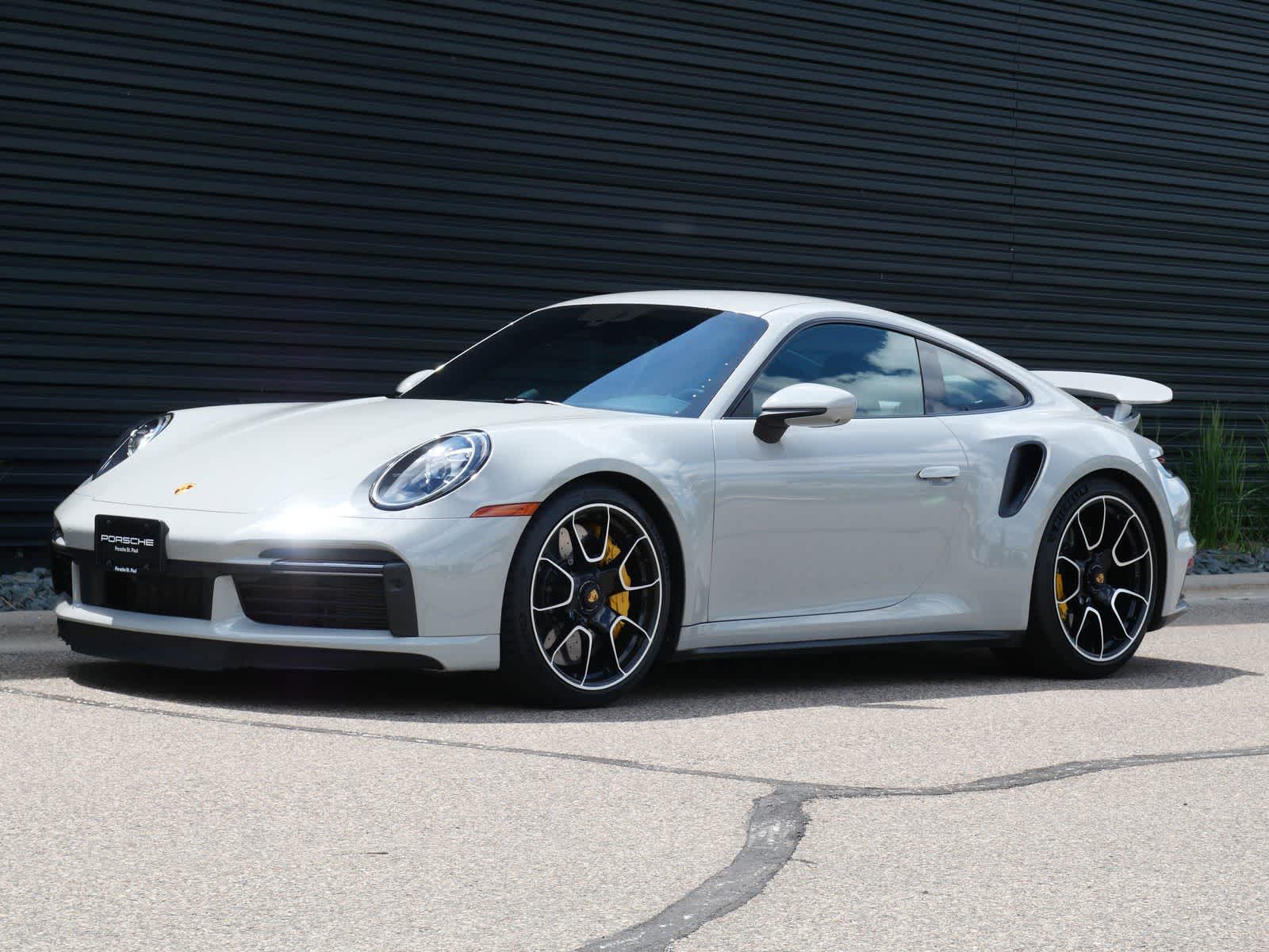 Gray 2023 Porsche 911 Turbo S Coupe AWD Coupe All-Wheel Drive 8-Speed Automatic