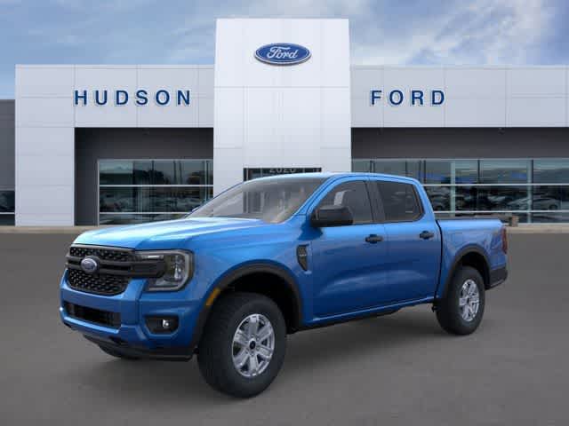 Velocity Blue Metallic 2025 Ford Ranger XL SuperCrew 4WD Pickup Truck Four-Wheel Drive Automatic