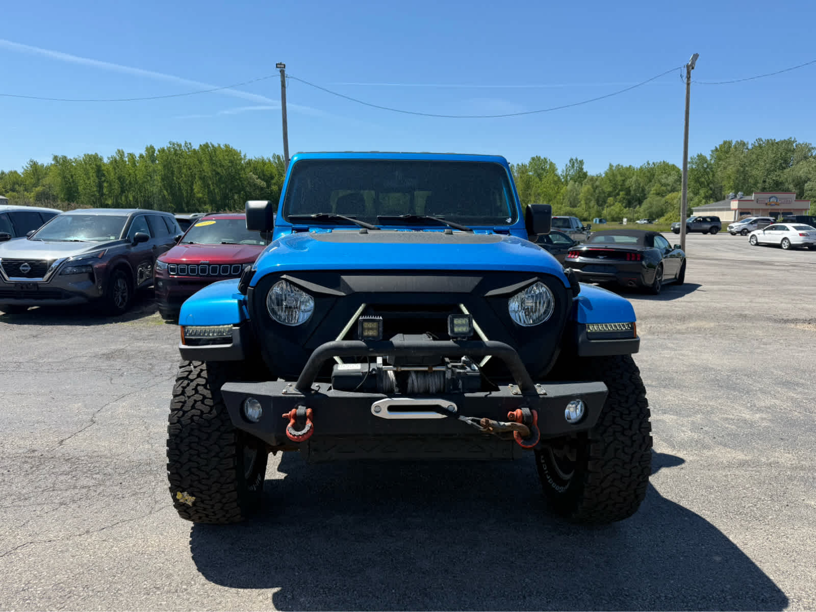2021 Jeep Gladiator Overland - Hydro Blue Pearlcoat exterior view 3