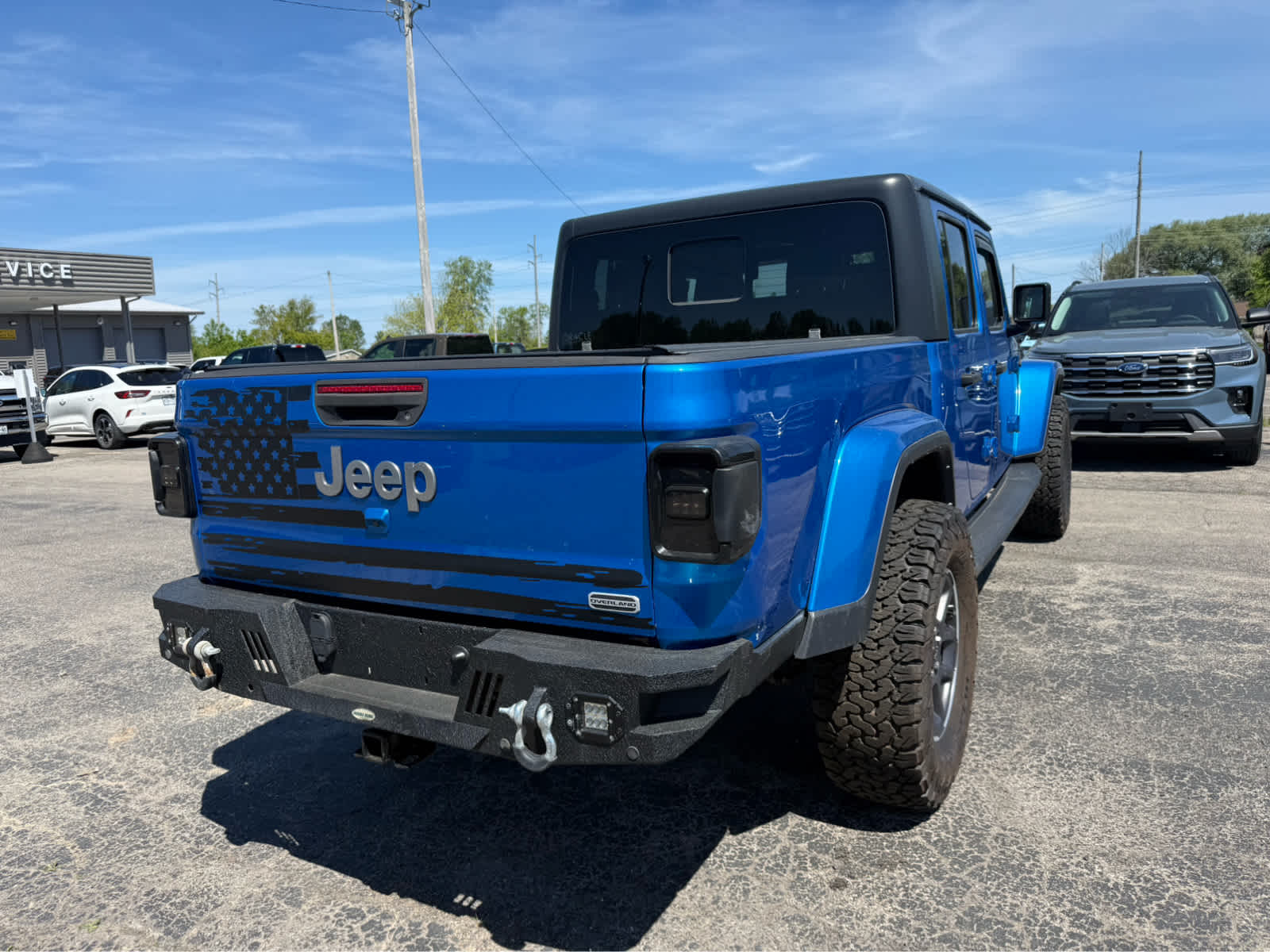 2021 Jeep Gladiator Overland - Hydro Blue Pearlcoat exterior view 8