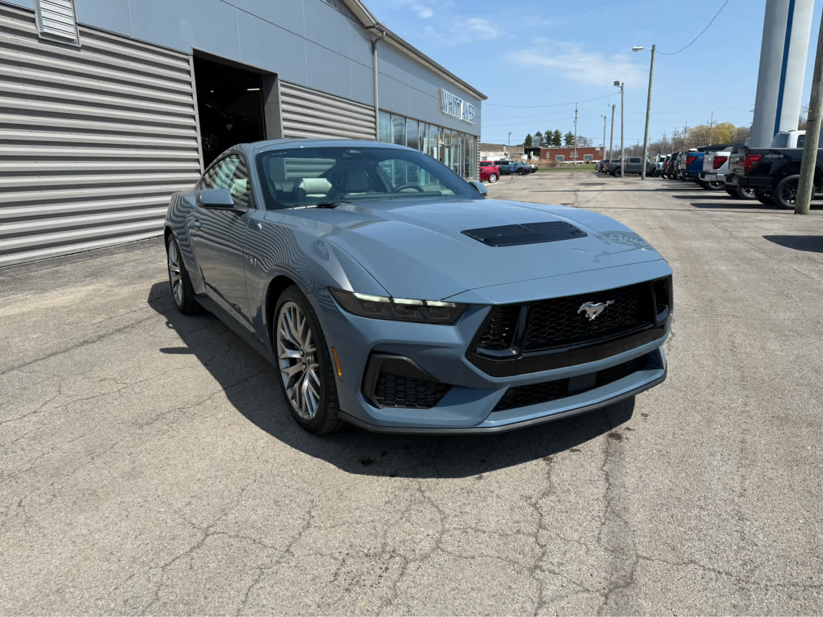2025 Ford Mustang GT Premium - Vapor Blue Metallic exterior view 2