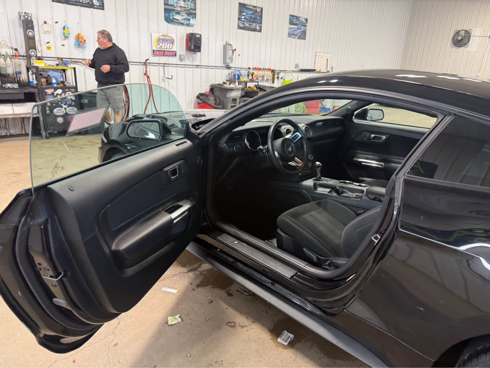 2023 Ford Mustang EcoBoost - Shadow Black exterior view 6