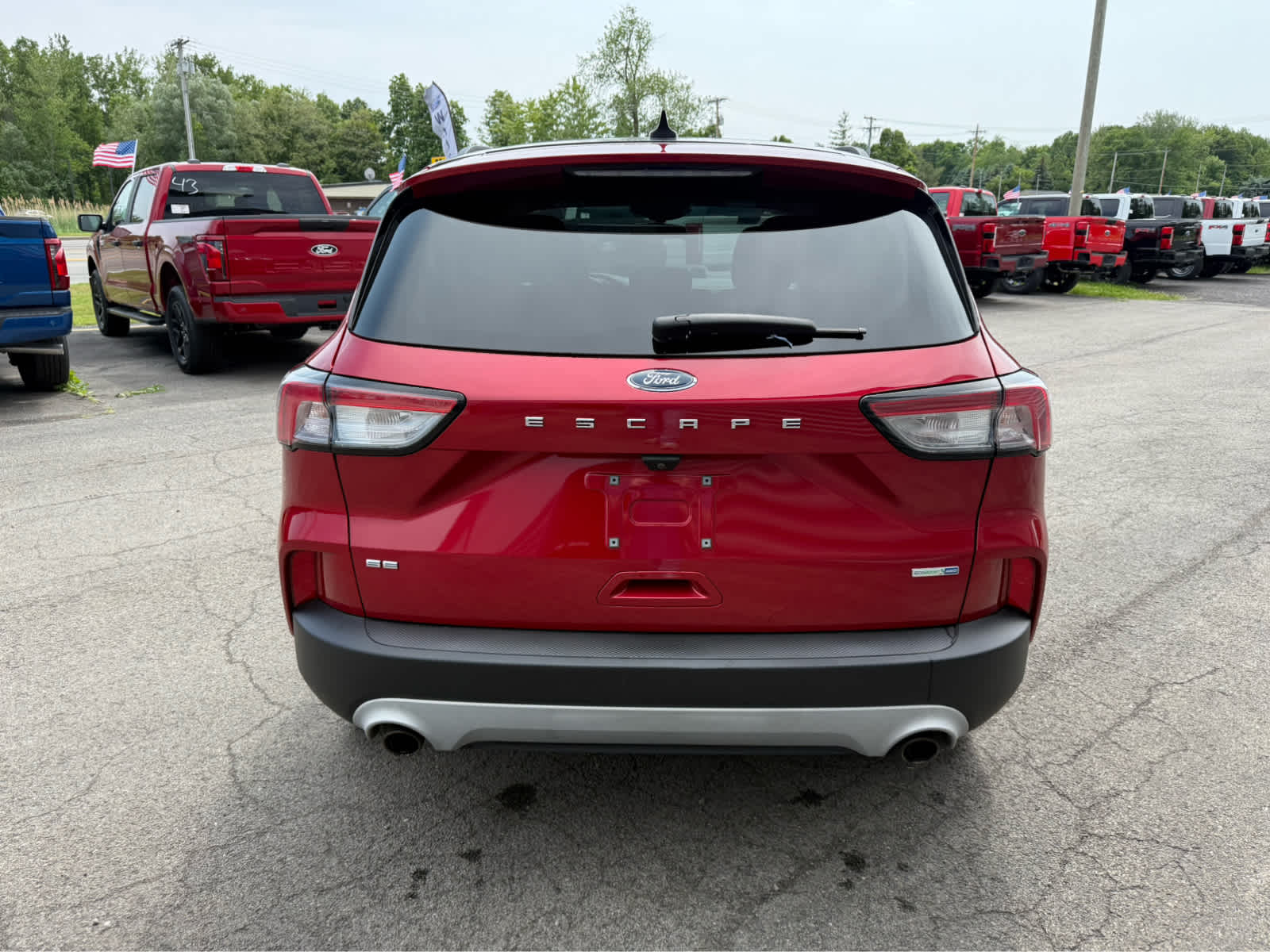 2020 Ford Escape SE - Rapid Red Metallic Tinted Clearcoat exterior view 5