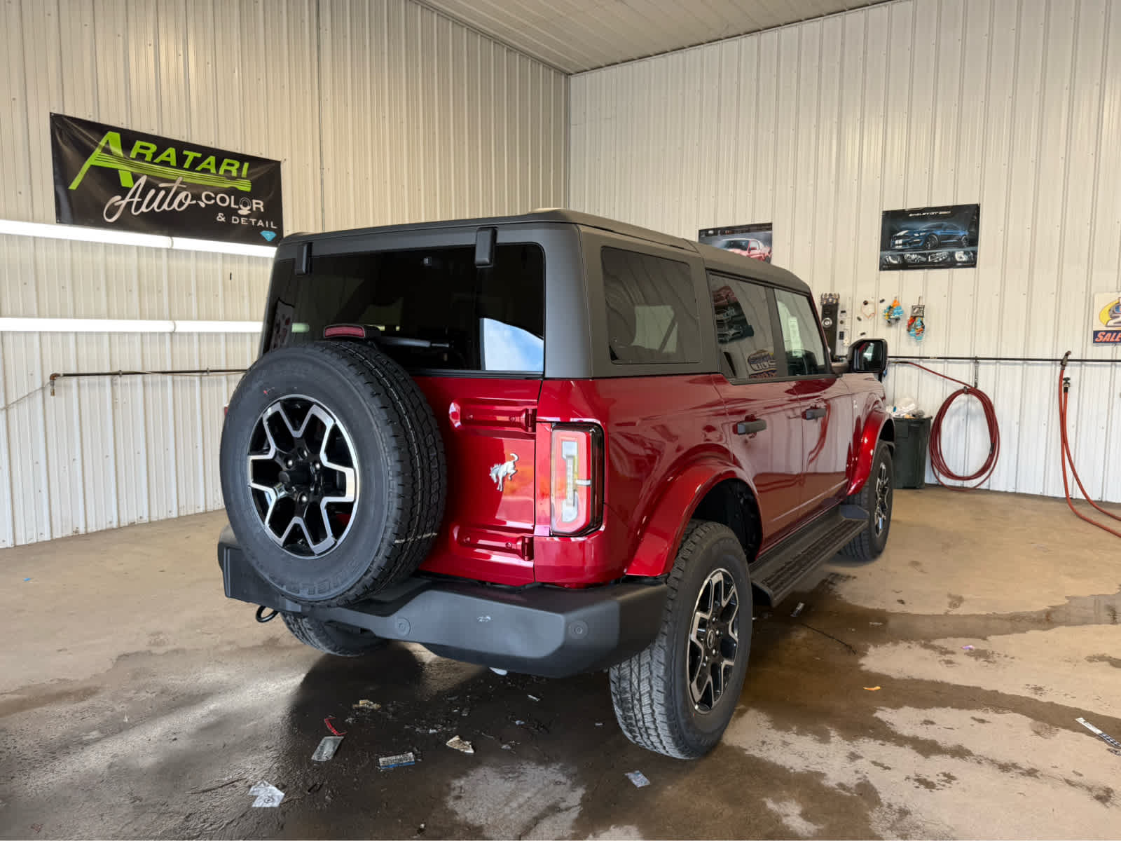 2026 Ford Bronco Outer Banks - Ruby Red Metallic Tinted Clearcoat exterior view 6