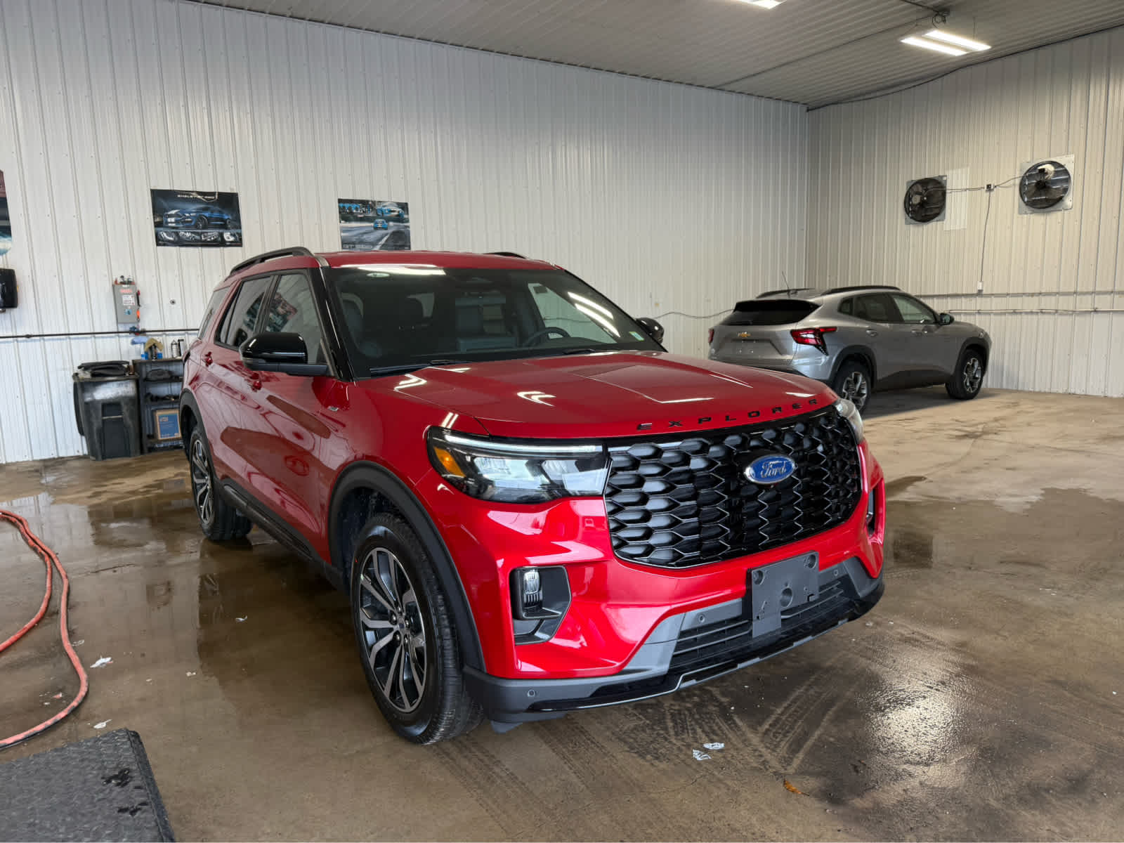 2026 Ford Explorer ST-Line - RAPID RED MET TINTED exterior view 2