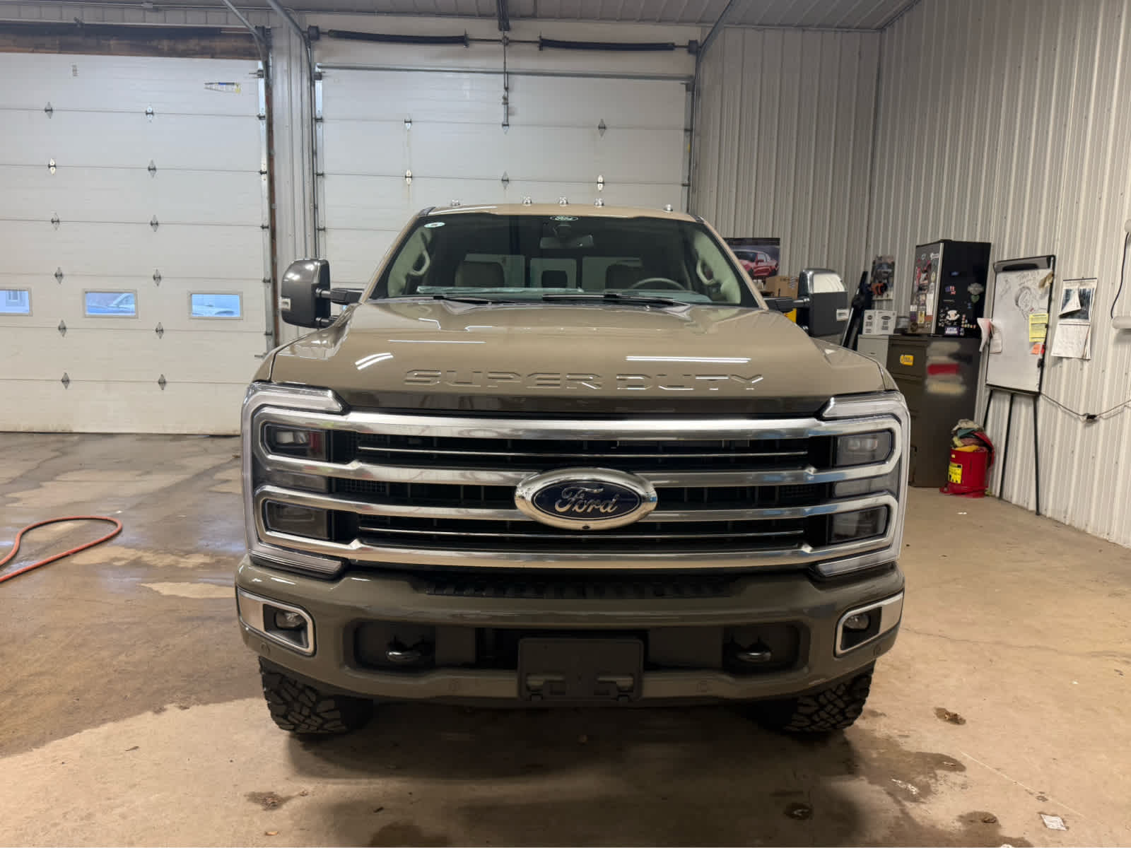 2026 Ford Super Duty F-350 SRW Pickup Platinum - Marsh Gray exterior view 3