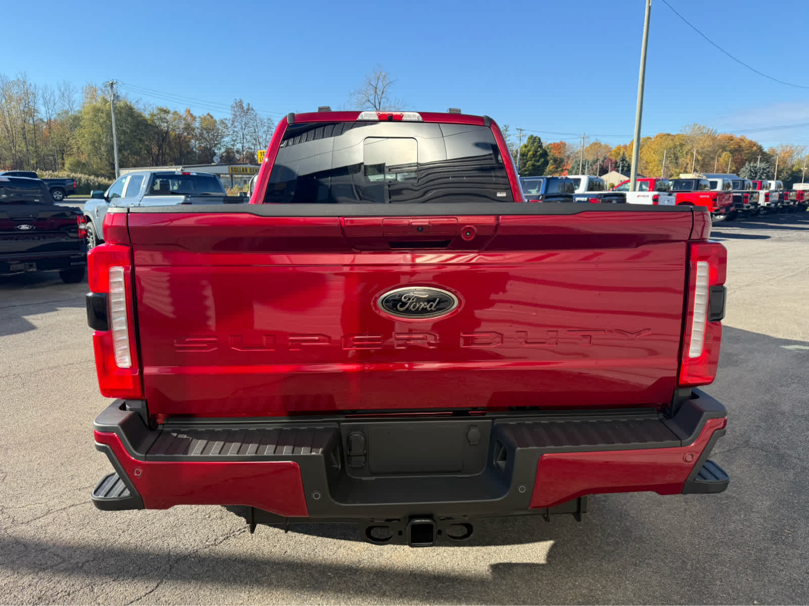 2026 Ford Super Duty F-350 SRW LARIAT - Ruby Red Metallic Tinted Clearcoat exterior view 9