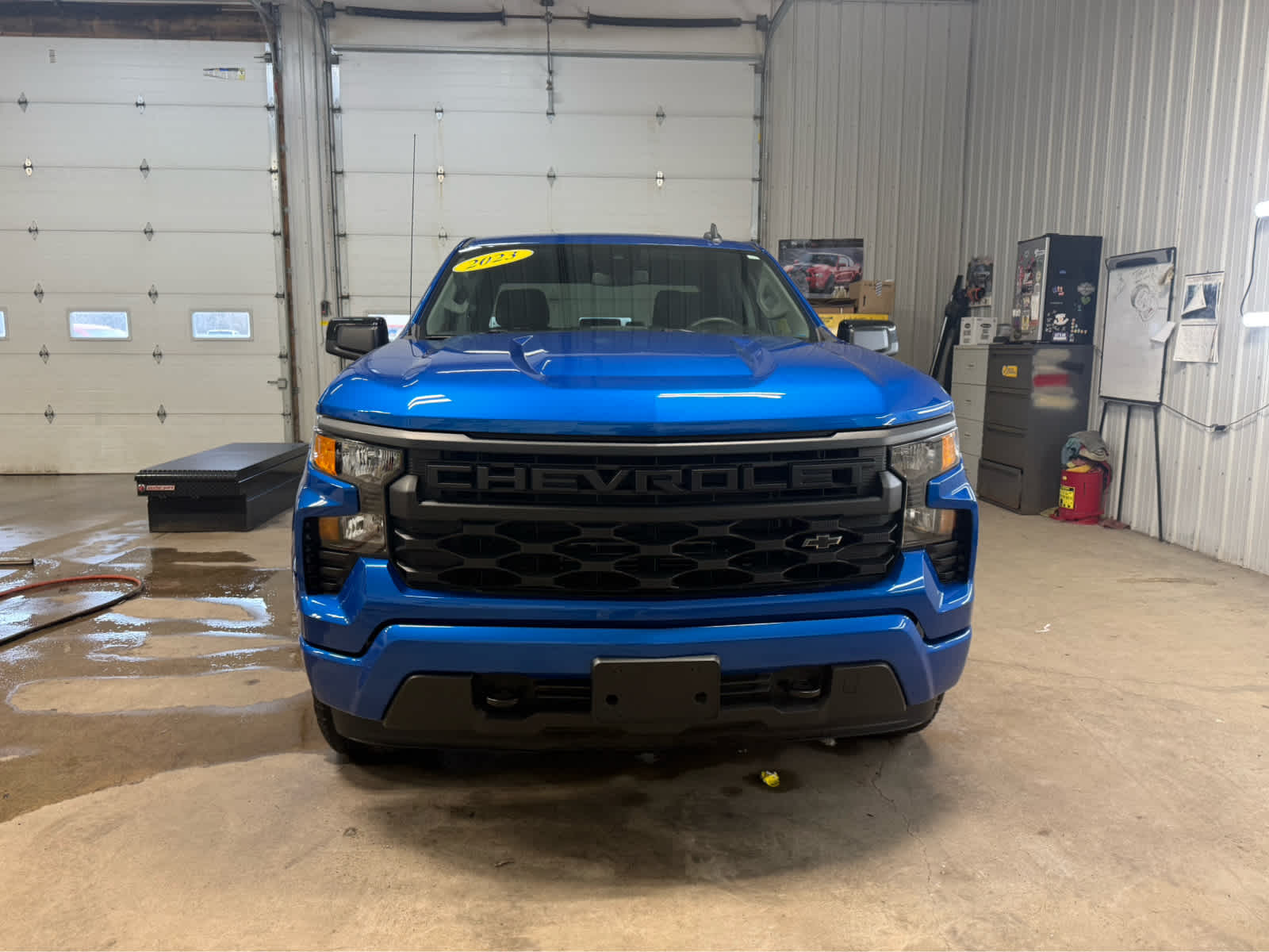 2023 Chevrolet Silverado 1500 Custom - Glacier Blue Metallic exterior view 3