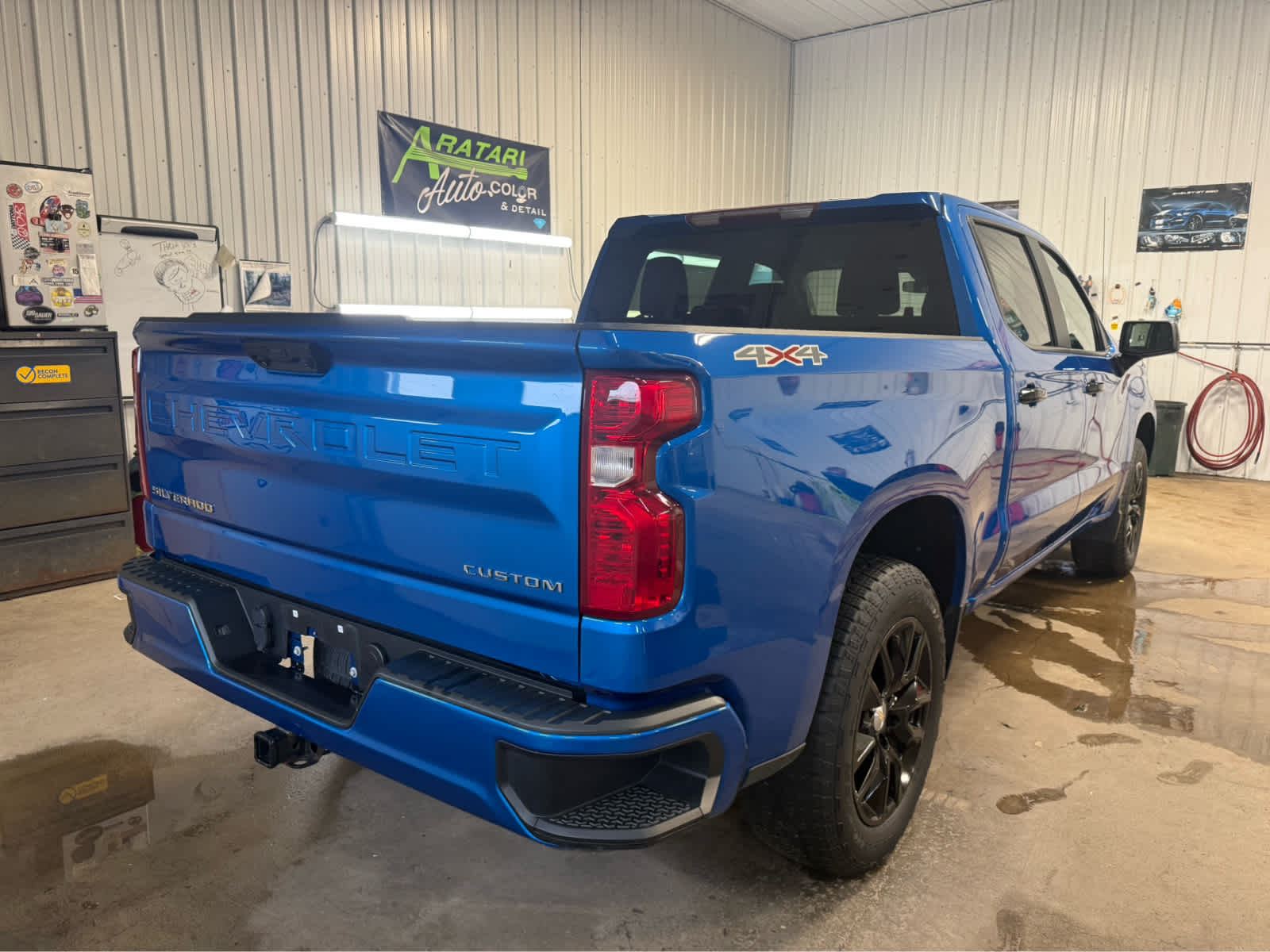 2023 Chevrolet Silverado 1500 Custom - Glacier Blue Metallic exterior view 6