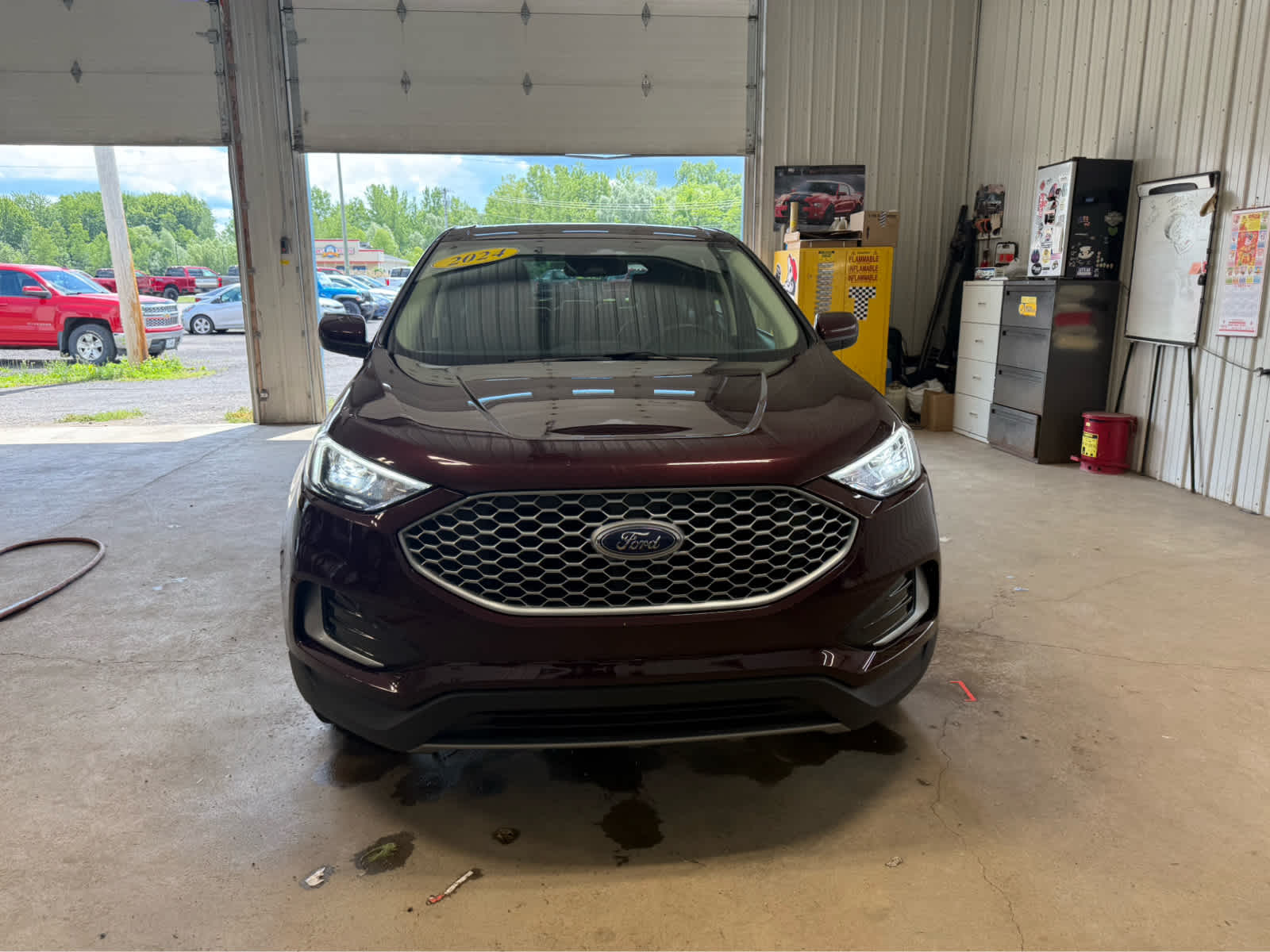 2024 Ford Edge SEL - Burgundy Velvet Metallic Tinted Clearcoat exterior view 3