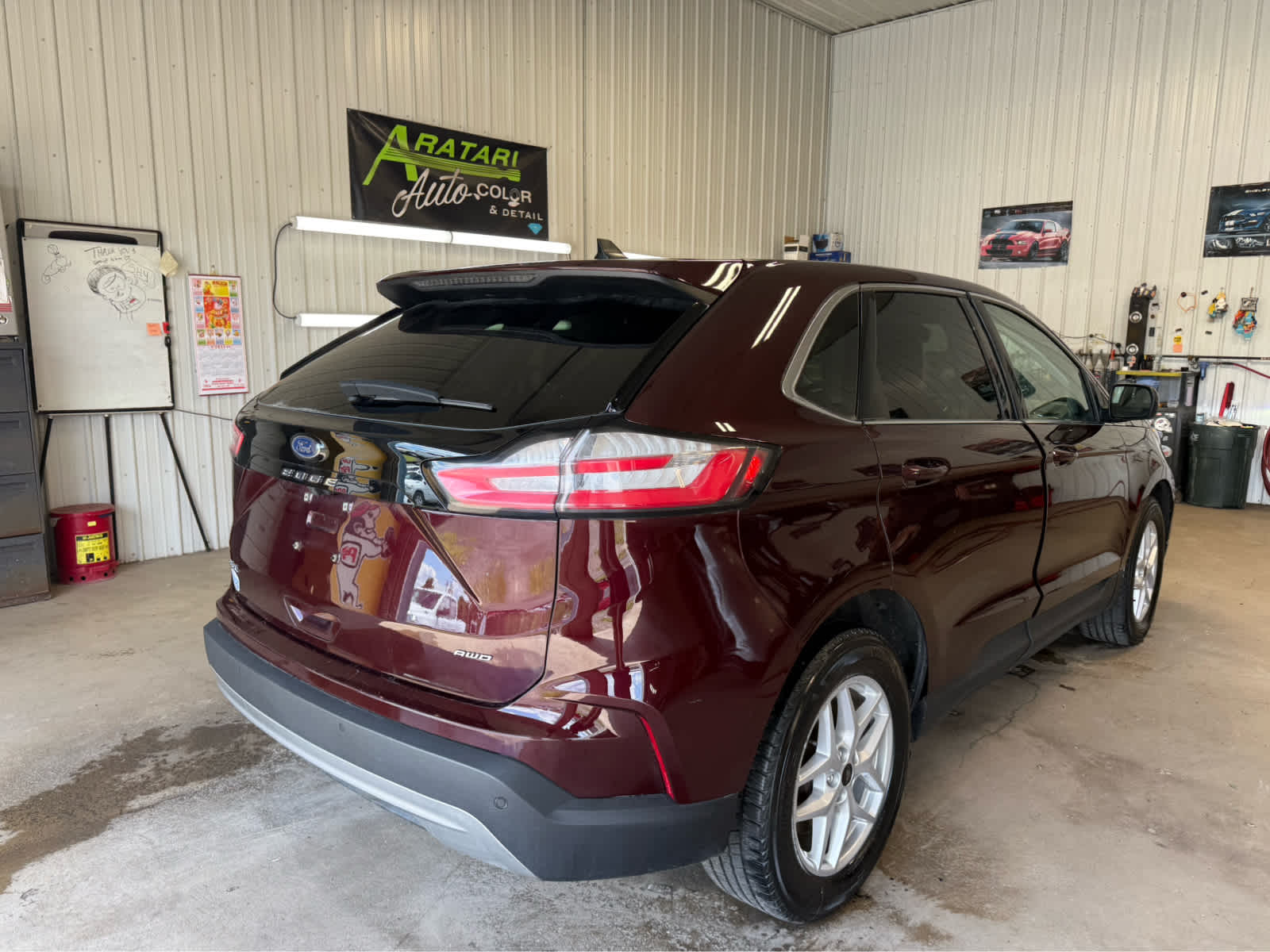 2024 Ford Edge SEL - Burgundy Velvet Metallic Tinted Clearcoat exterior view 5