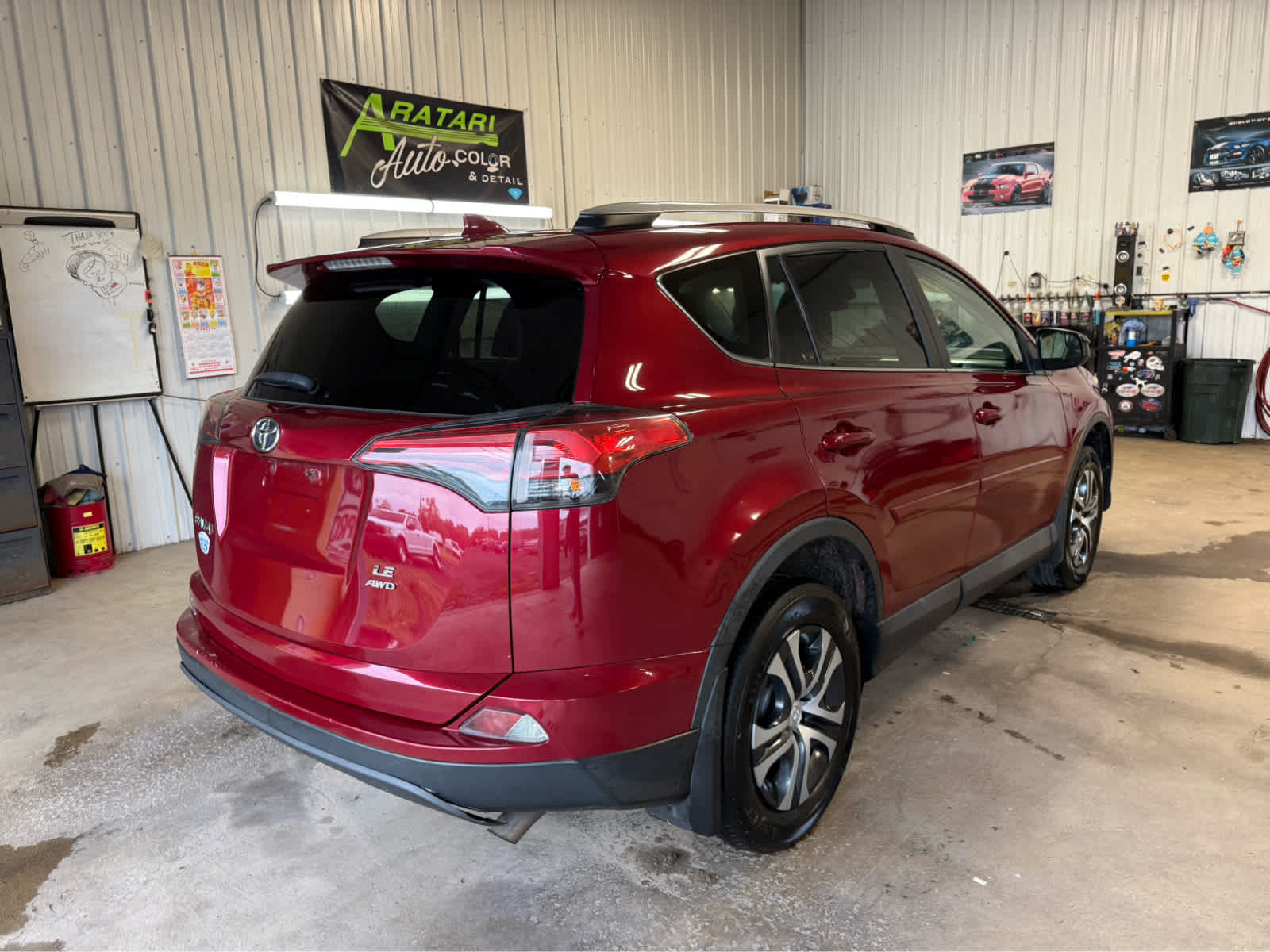 2018 Toyota RAV4 LE - Ruby Flare Pearl exterior view 5