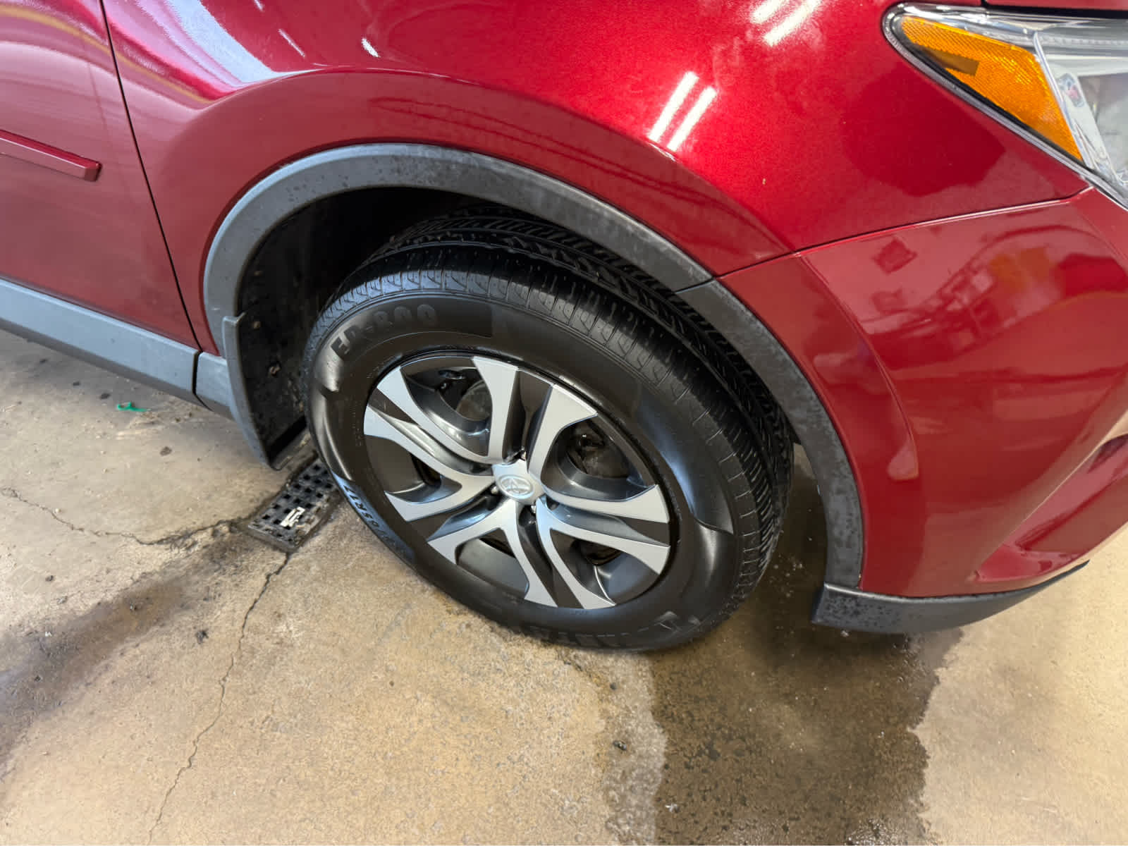 2018 Toyota RAV4 LE - Ruby Flare Pearl exterior view 4
