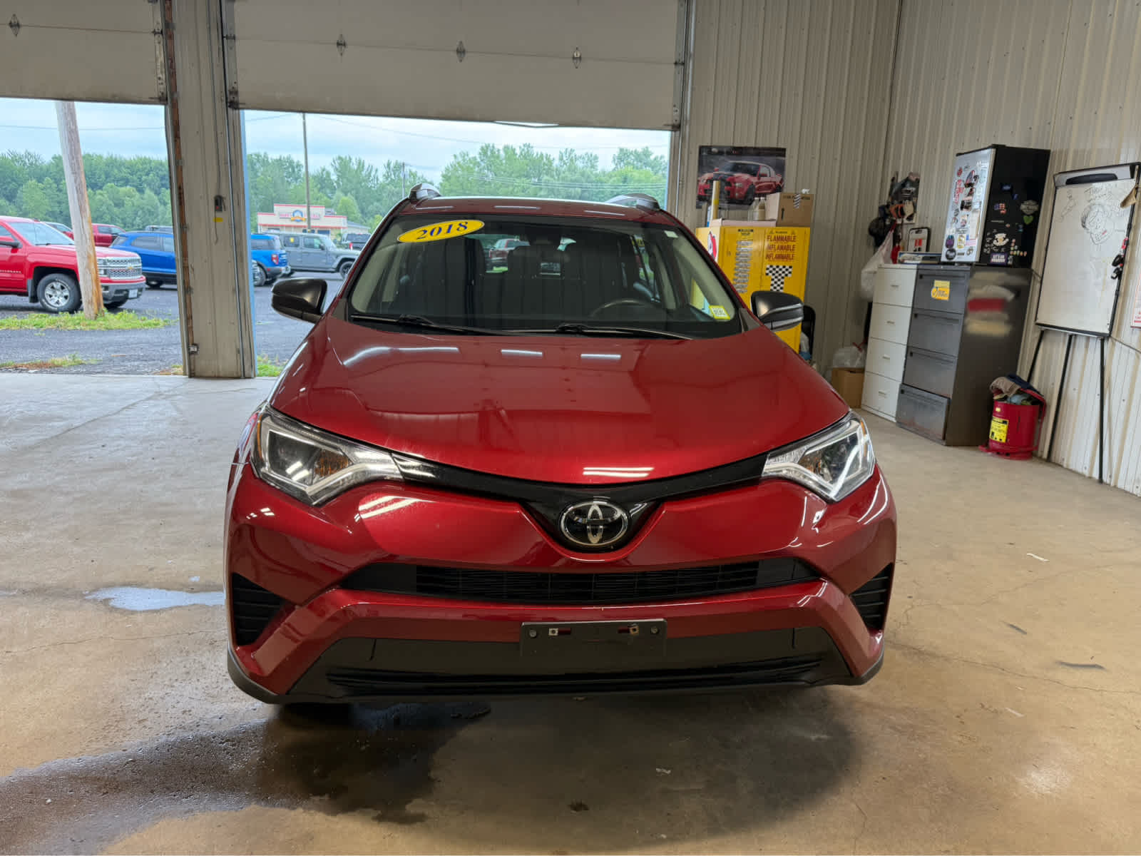 2018 Toyota RAV4 LE - Ruby Flare Pearl exterior view 3