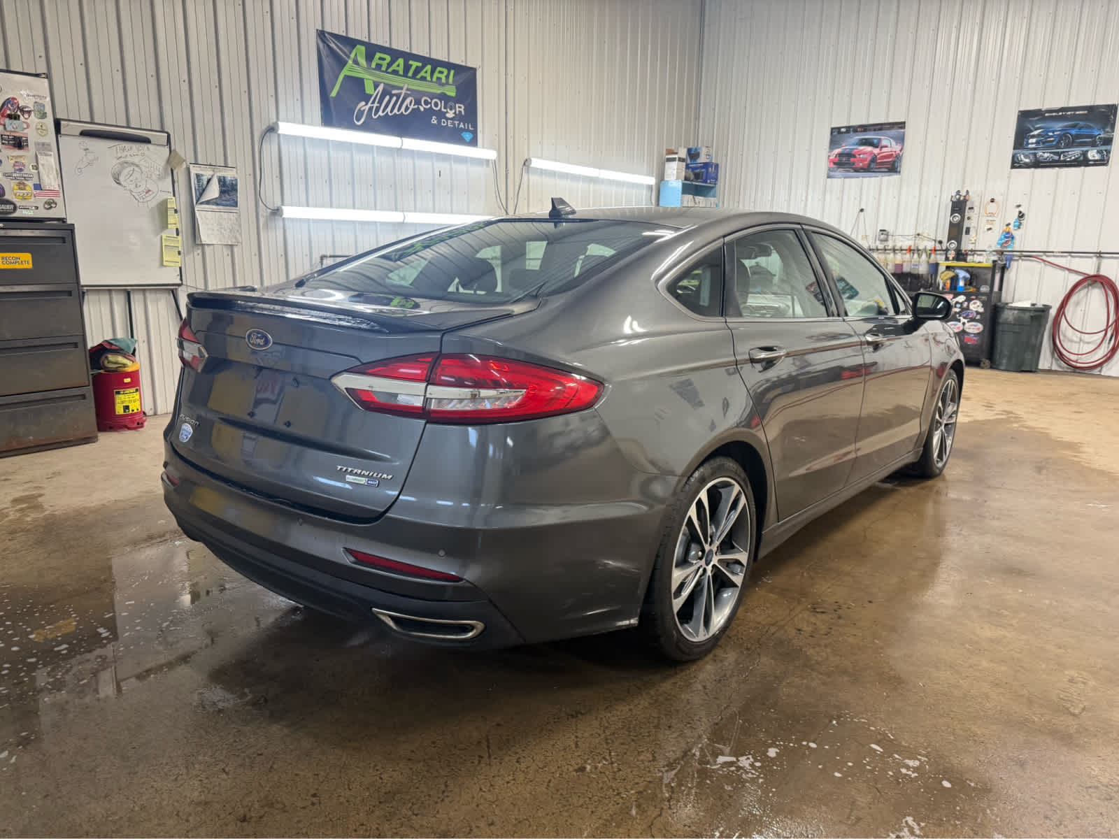 2020 Ford Fusion Titanium - Magnetic Metallic exterior view 5