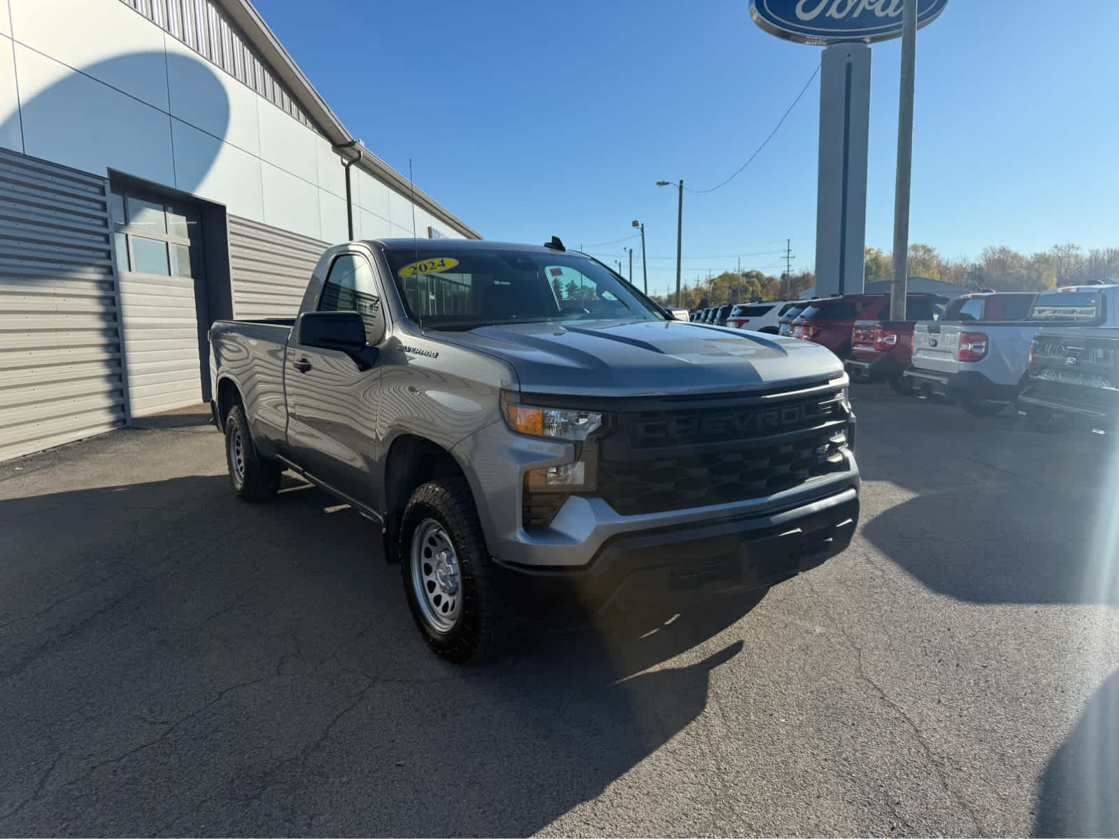 2024 Chevrolet Silverado 1500 Work Truck - Sterling Gray Metallic exterior view 2