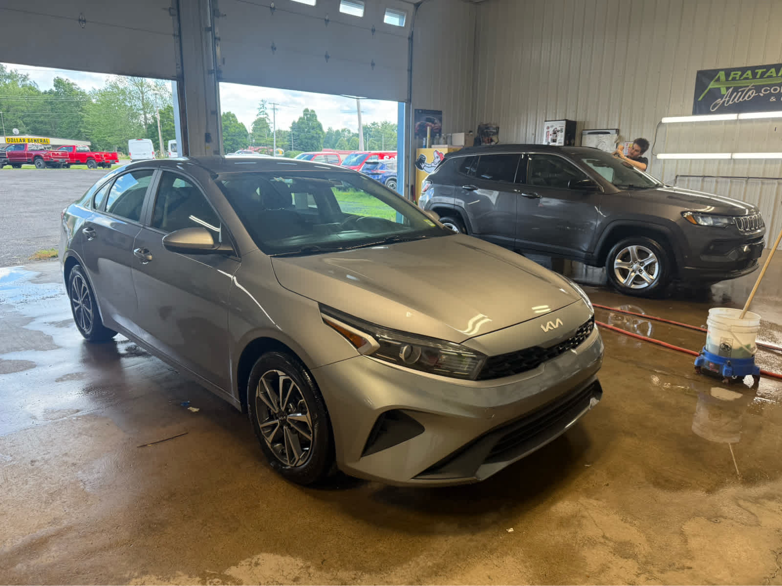 2024 Kia Forte LXS - Steel Gray exterior view 2