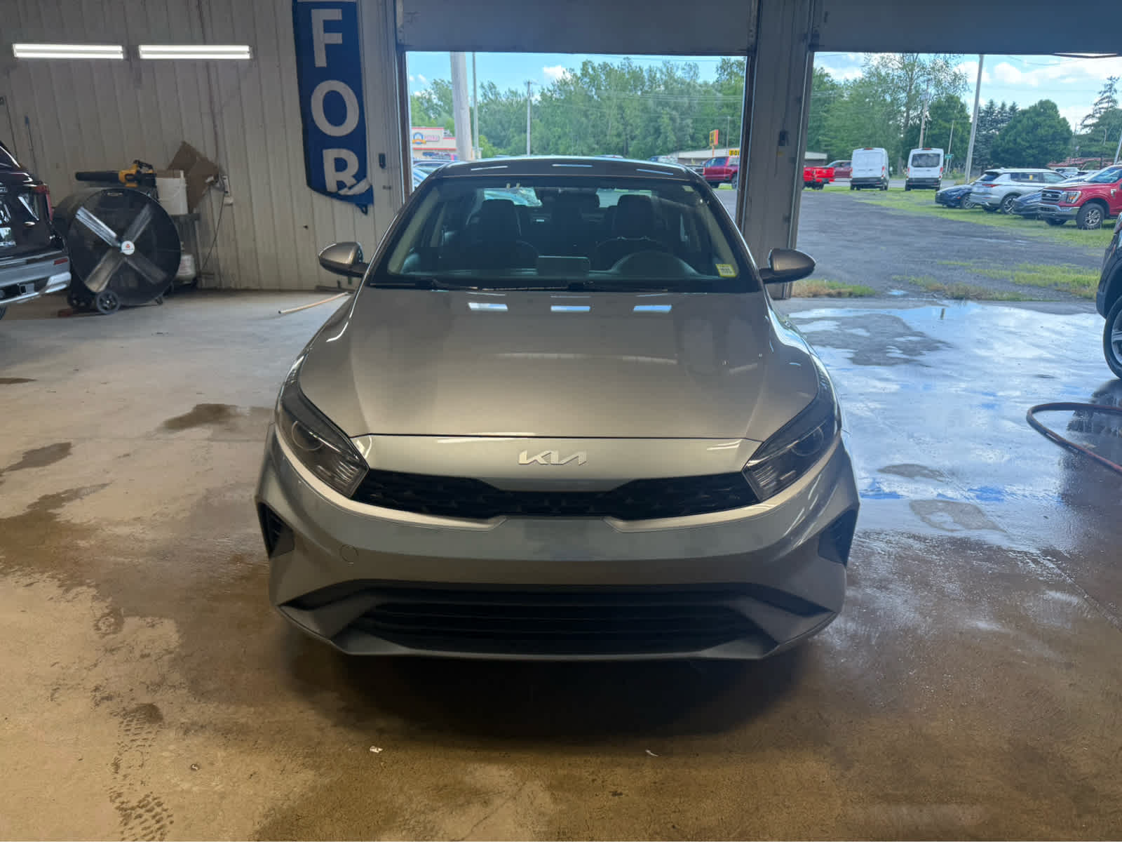 2024 Kia Forte LXS - Steel Gray exterior view 3