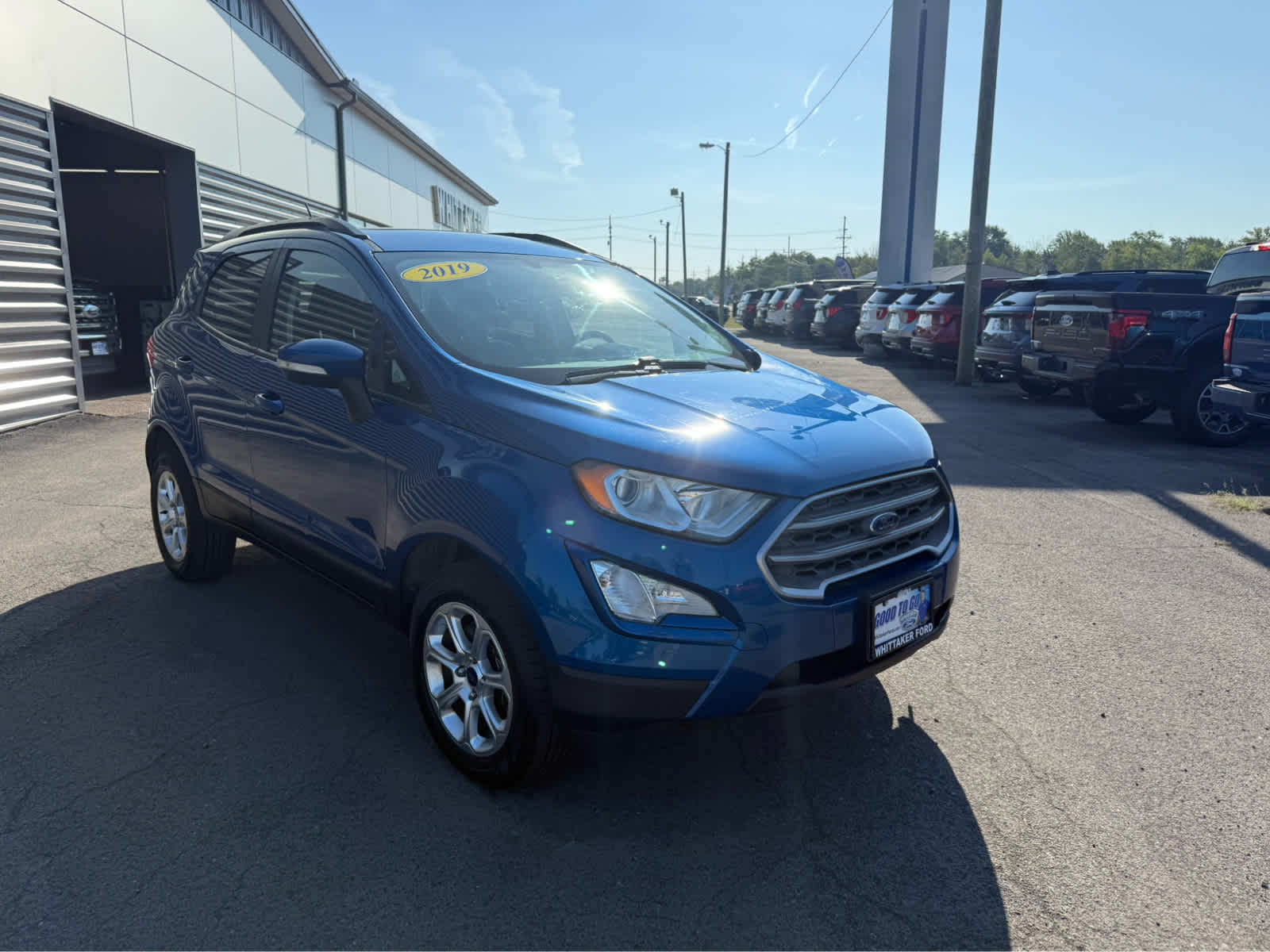 2019 Ford EcoSport SE - Lightning Blue Metallic exterior view 2