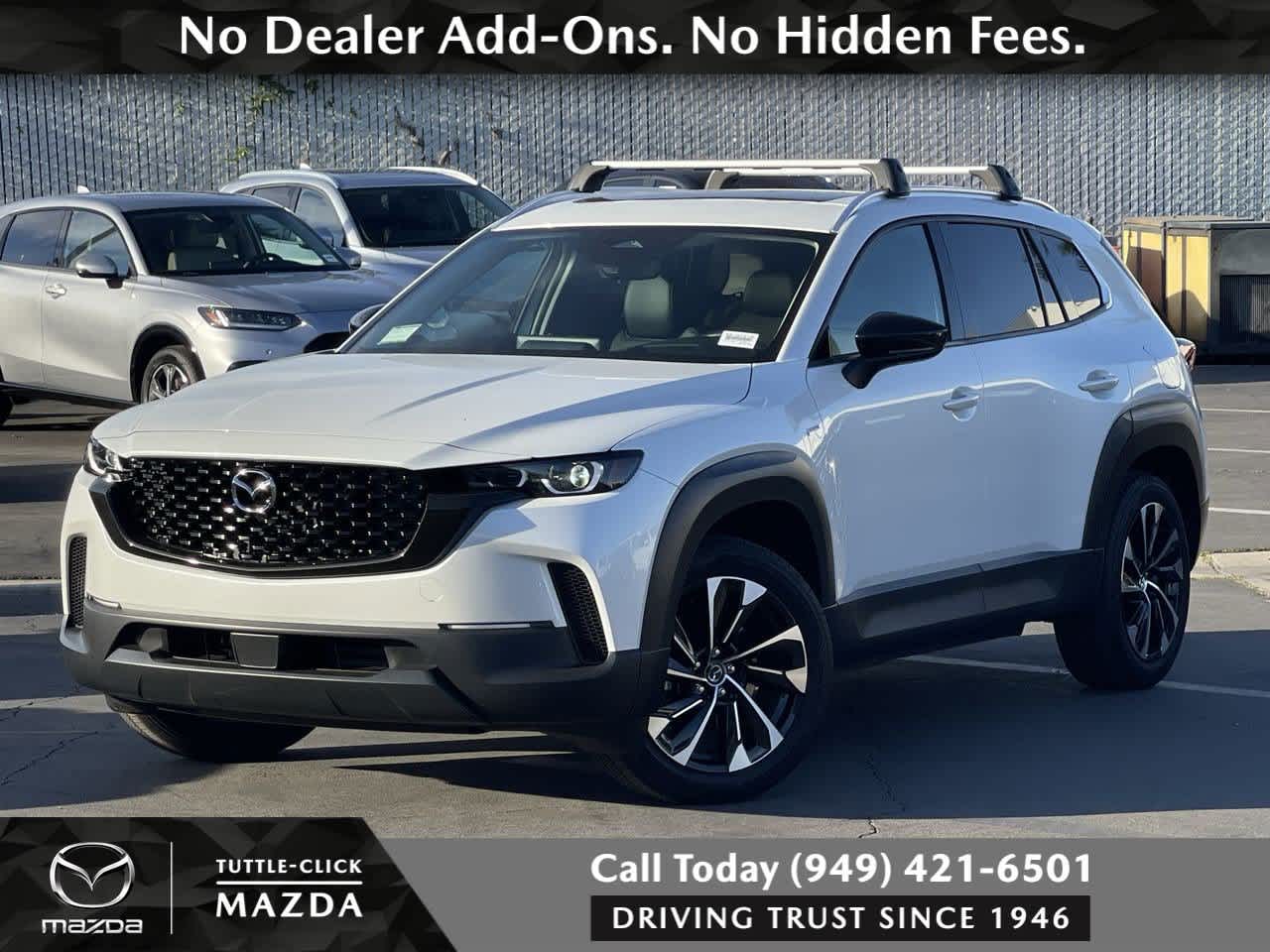 White 2025 Mazda CX-50 Hybrid Premium Plus AWD SUV / Crossover All-Wheel Drive Continuously Variable Transmission