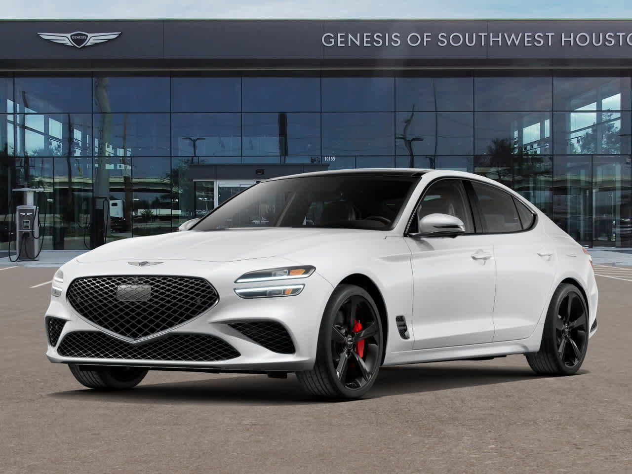 Alta White 2026 Genesis G70 3.3T Sport Prestige RWD Sedan Rear-Wheel Drive 8-Speed Automatic