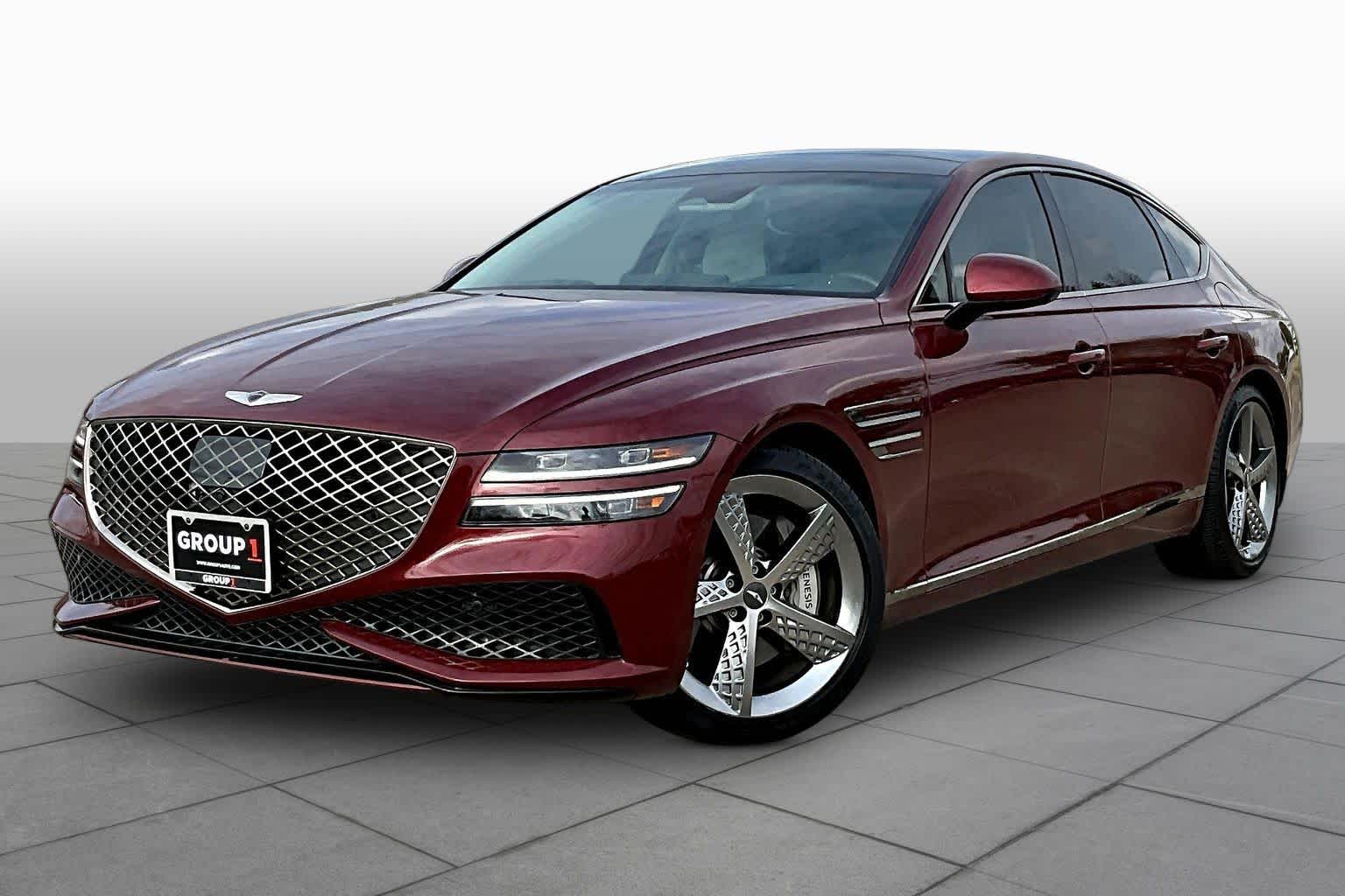 Cavendish Red 2022 Genesis G80 3.5T Sport AWD Sedan All-Wheel Drive 8-Speed Automatic