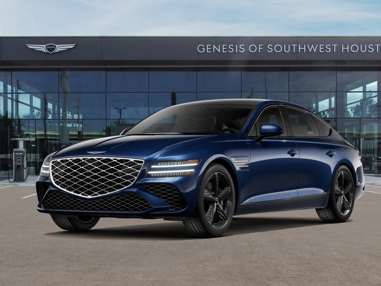 Capri Blue 2026 Genesis G80 Sedan All-Wheel Drive 8-Speed Automatic