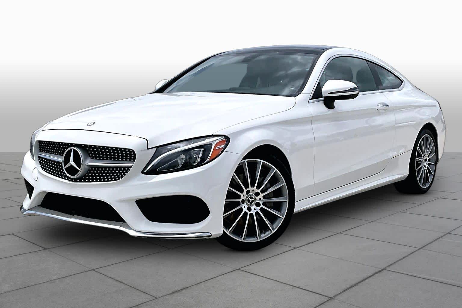 Polar White 2017 Mercedes-Benz C-Class Coupe Rear-Wheel Drive 7-Speed Automatic