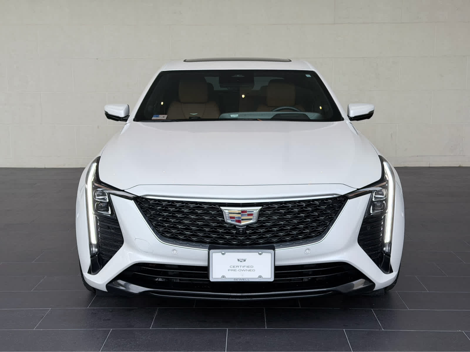 Certified Used 2025 Crystal White Tricoat Cadillac Premium Luxury image 2