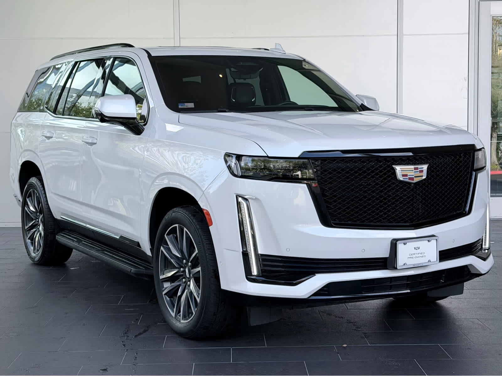 Certified Used 2024 Crystal White Tricoat Cadillac 4WD Sport image 3