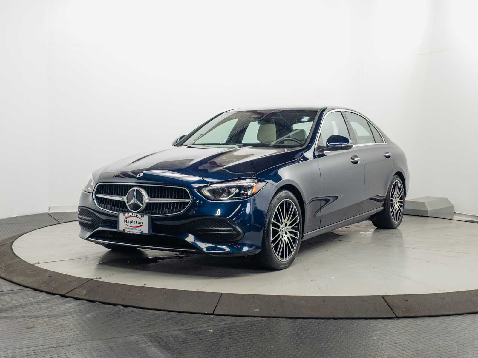 Lunar Blue Metallic 2023 Mercedes-Benz C-Class Sedan All-Wheel Drive 9-Speed Automatic