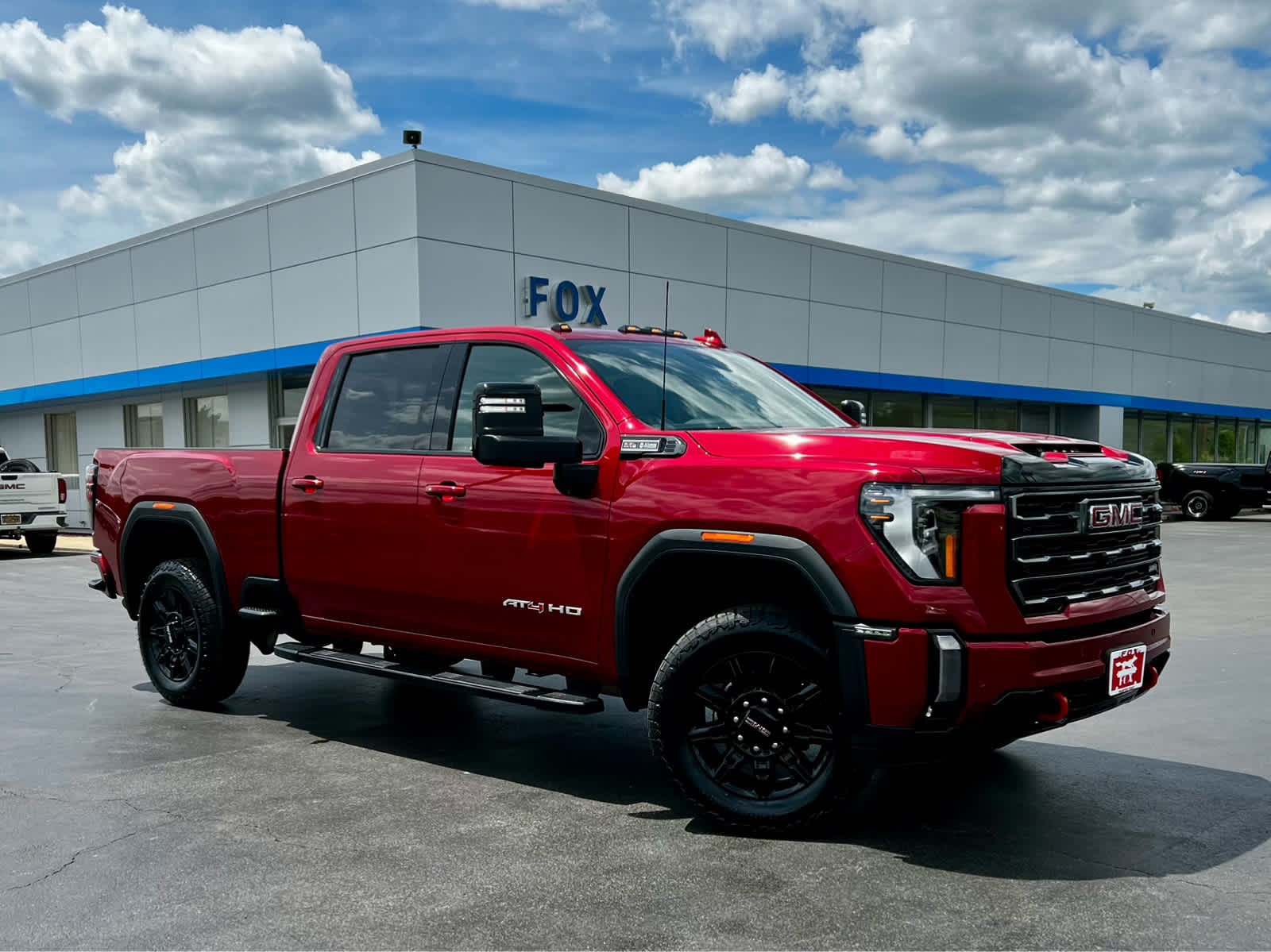 Volcanic Red Tintcoat 2024 GMC Sierra 2500HD AT4 Crew Cab 4WD Pickup Truck Four-Wheel Drive Automatic