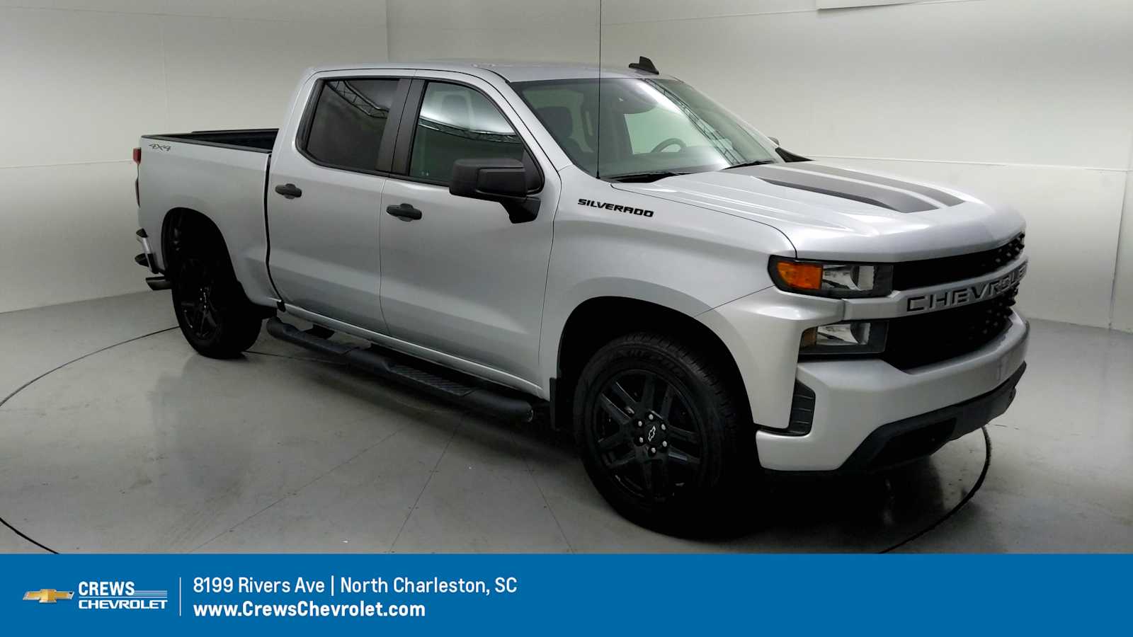 2021 Chevrolet Silverado 1500 Custom Silver Ice Metallic at Marchant Chevrolet