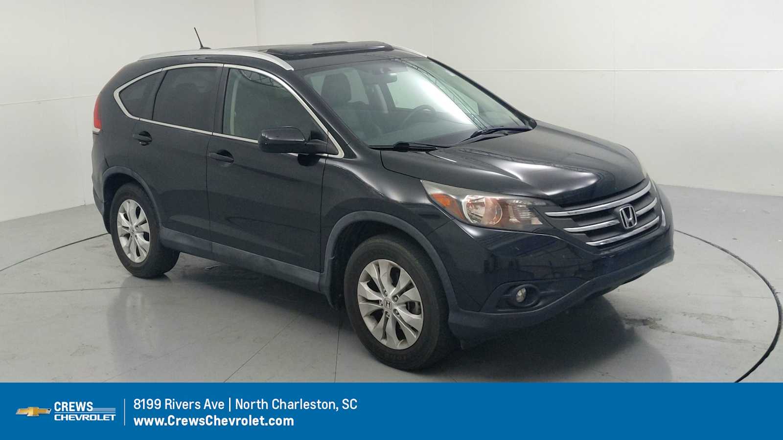 2014 Honda CR-V EX-L Crystal Black Pearl at Stokes Honda Cars of Beaufort