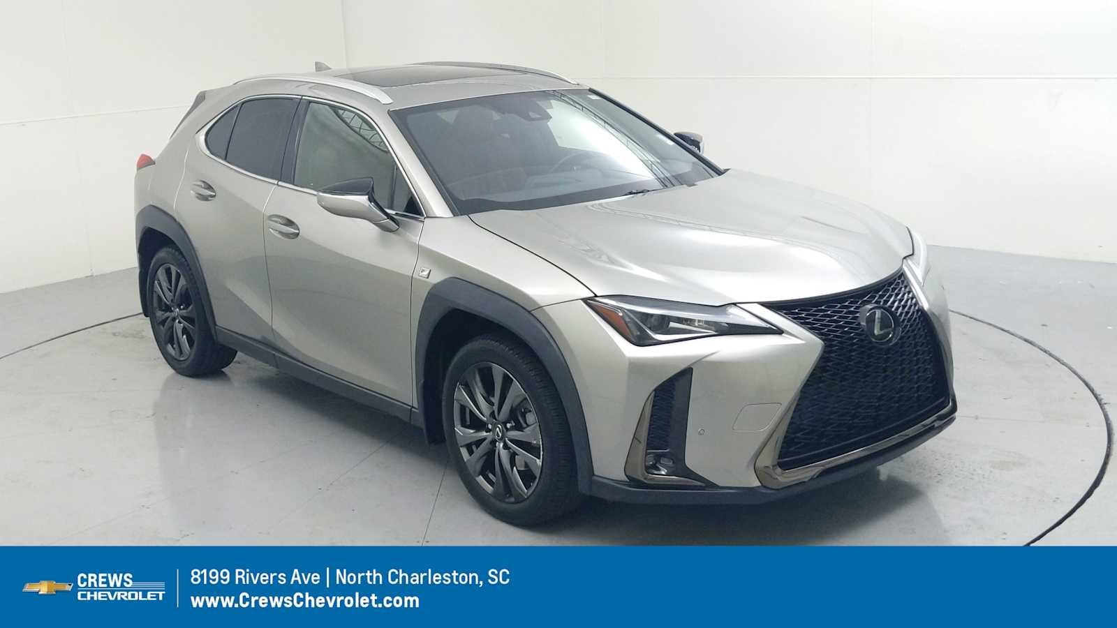 2021 Lexus UX 200 F SPORT  Atomic Silver at Burns Honda
