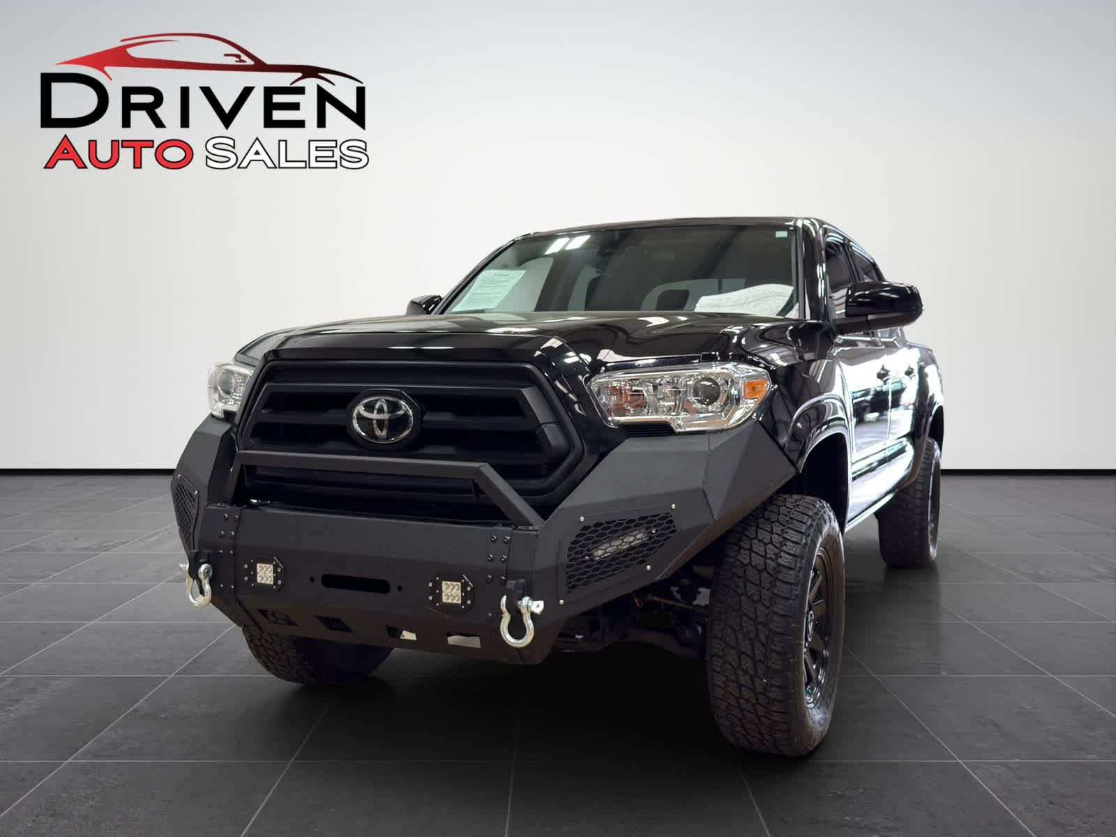 Black 2023 Toyota Tacoma SR V6 Double Cab 4WD Pickup Truck Four-Wheel Drive Automatic