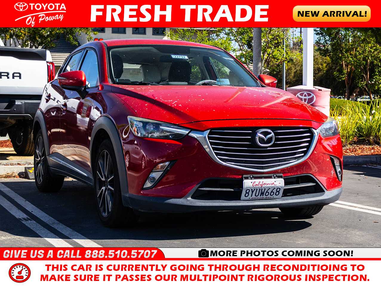 Soul Red Metallic 2017 Mazda CX-3 Grand Touring SUV / Crossover Front-Wheel Drive 6-Speed Automatic