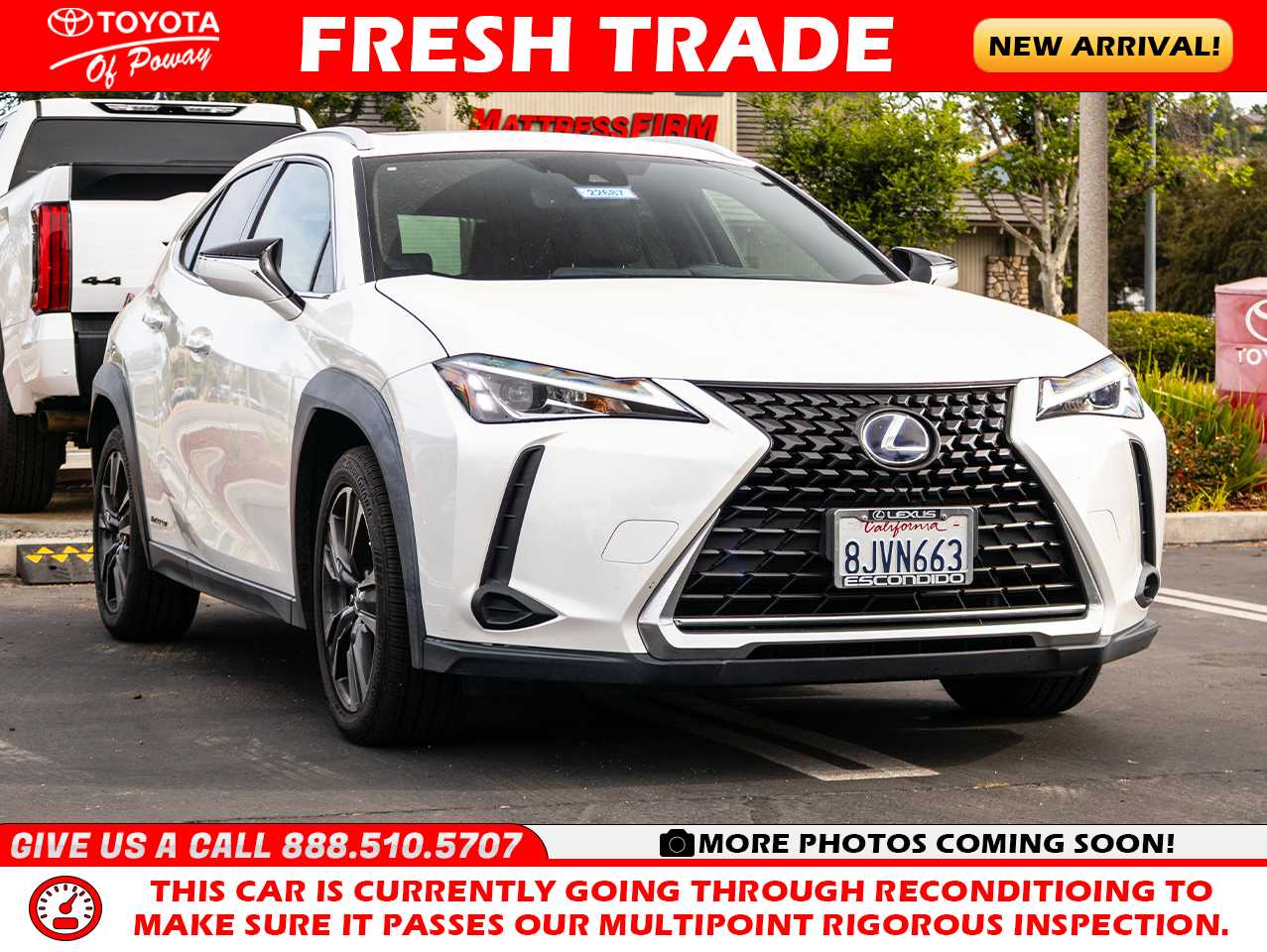 Eminent White Pearl 2019 Lexus UX Hybrid 250h AWD SUV / Crossover All-Wheel Drive Continuously Variable Transmission