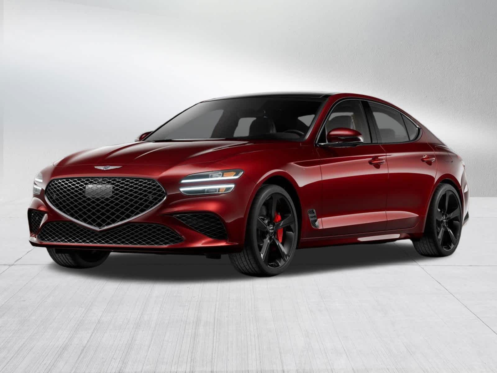 Cavendish Red 2026 Genesis G70 3.3T Sport Prestige AWD Sedan All-Wheel Drive 8-Speed Automatic