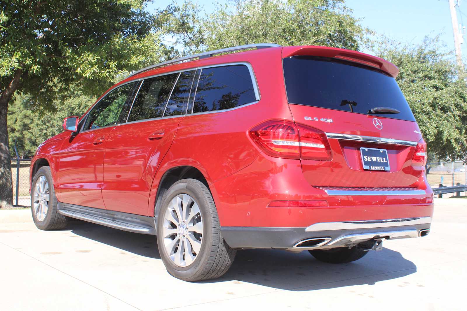 Used 2017 designo Cardinal Red Metallic Mercedes-Benz GLS 450 image 3