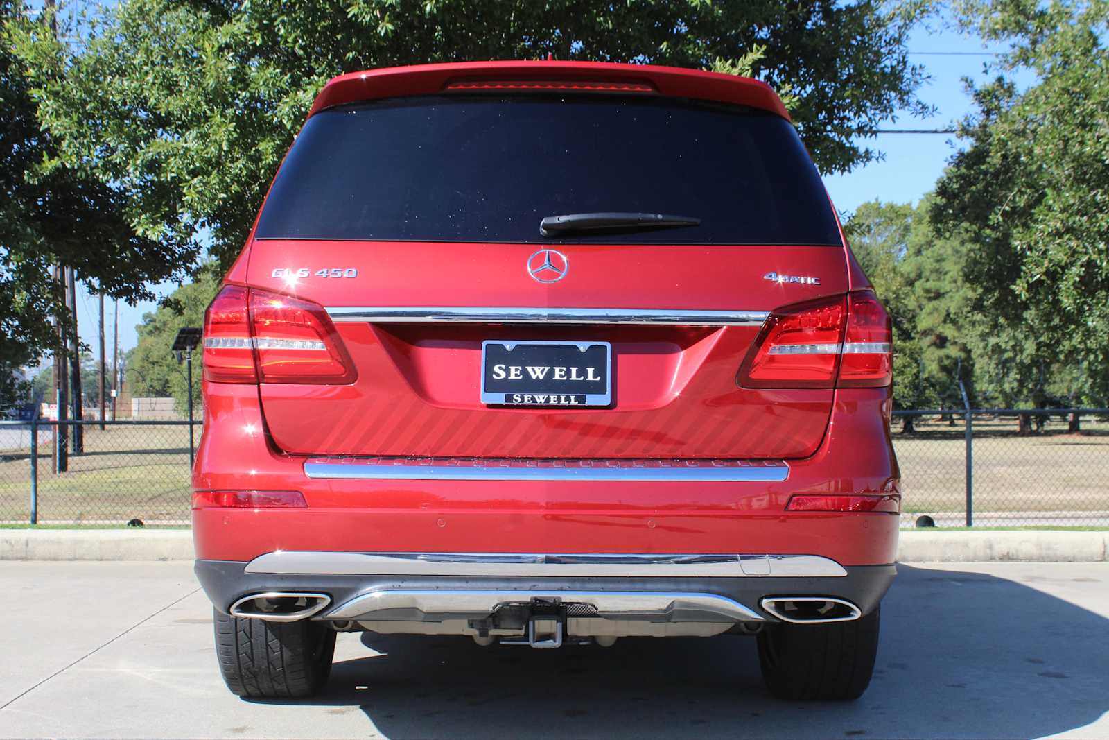 Used 2017 designo Cardinal Red Metallic Mercedes-Benz GLS 450 image 4