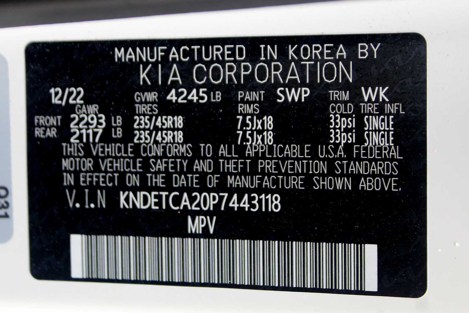 Used 2023 Snow White Pearl Kia SX image 33