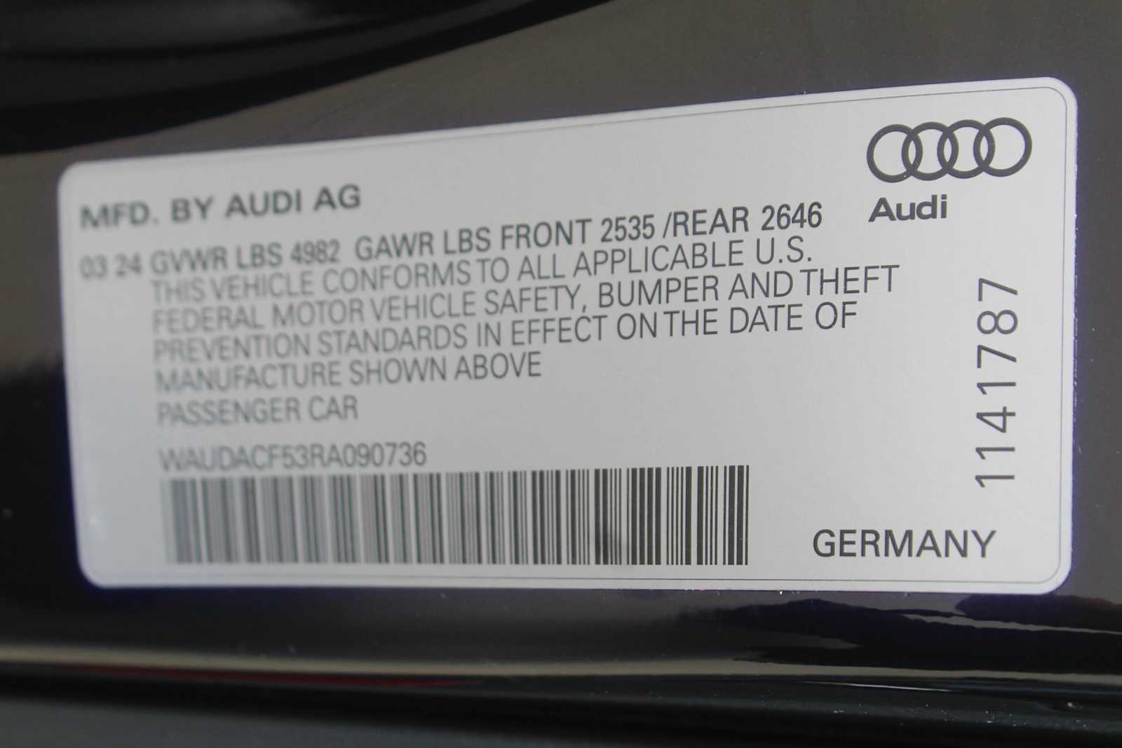 Certified Used 2024 Mythos Black Metallic Audi S line Premium image 29