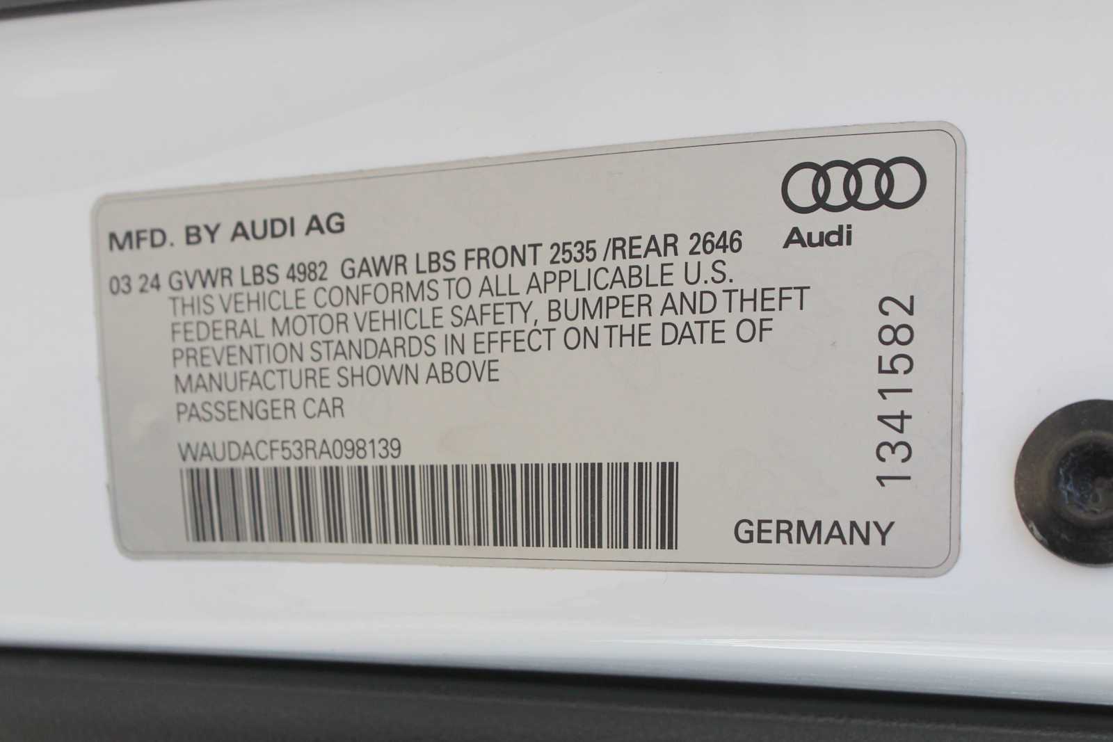 Certified Used 2024 Arkona White Audi S line Premium image 29