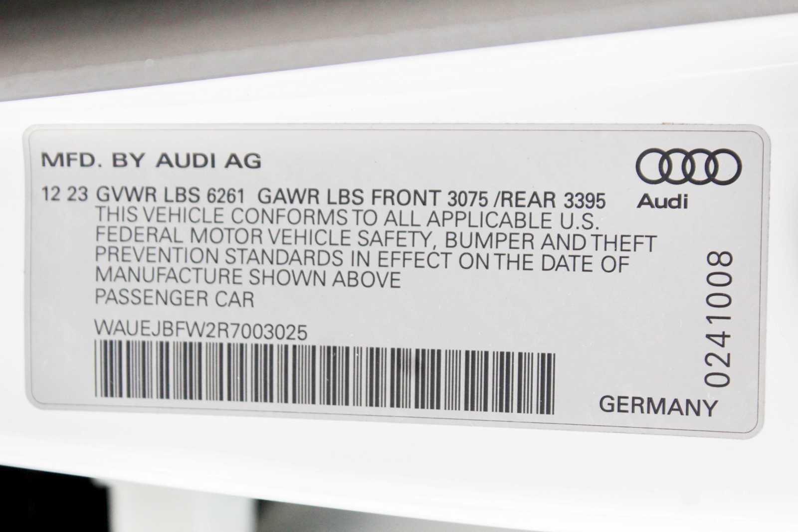 Certified Used 2024 Suzuka Gray Metallic Audi Prestige image 35