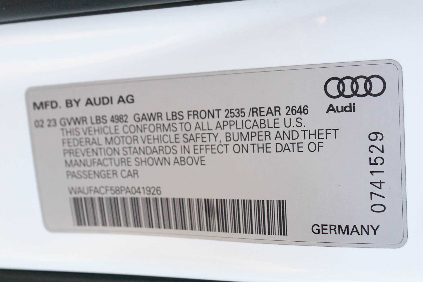 Certified Used 2023 Glacier White Metallic Audi S line Premium Plus image 28